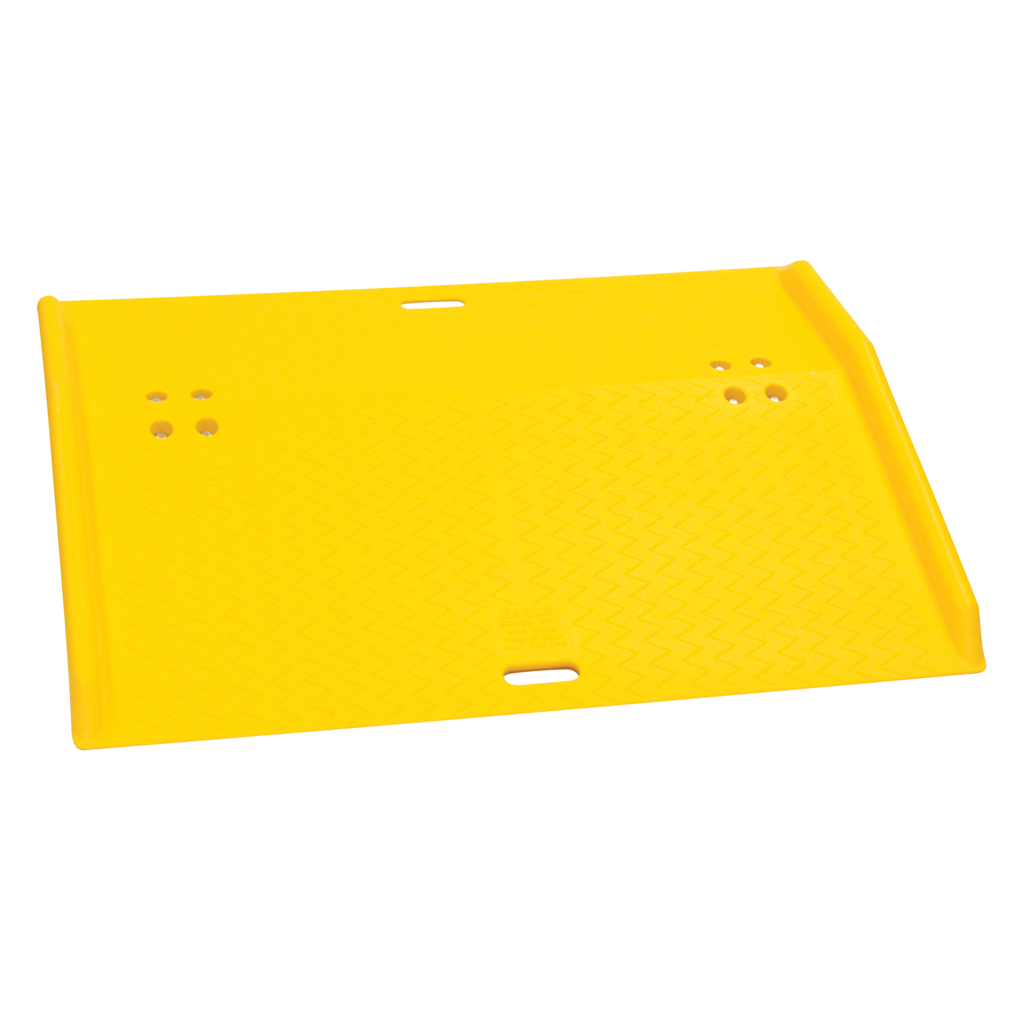 Rampe de quai de chargement portable en poly pour diable, Capacité de charge 750 lb, 36" lo x 48" la x 5" h