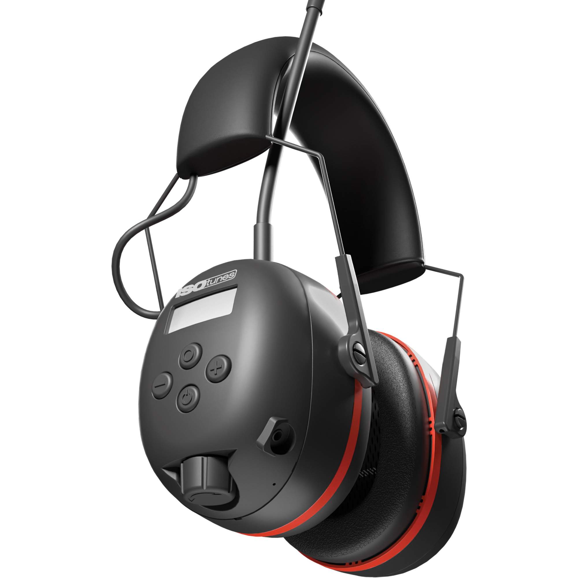 Écouteurs AM/ FM Air Defender noir & Rouge, Style Bandeau, 24 dB