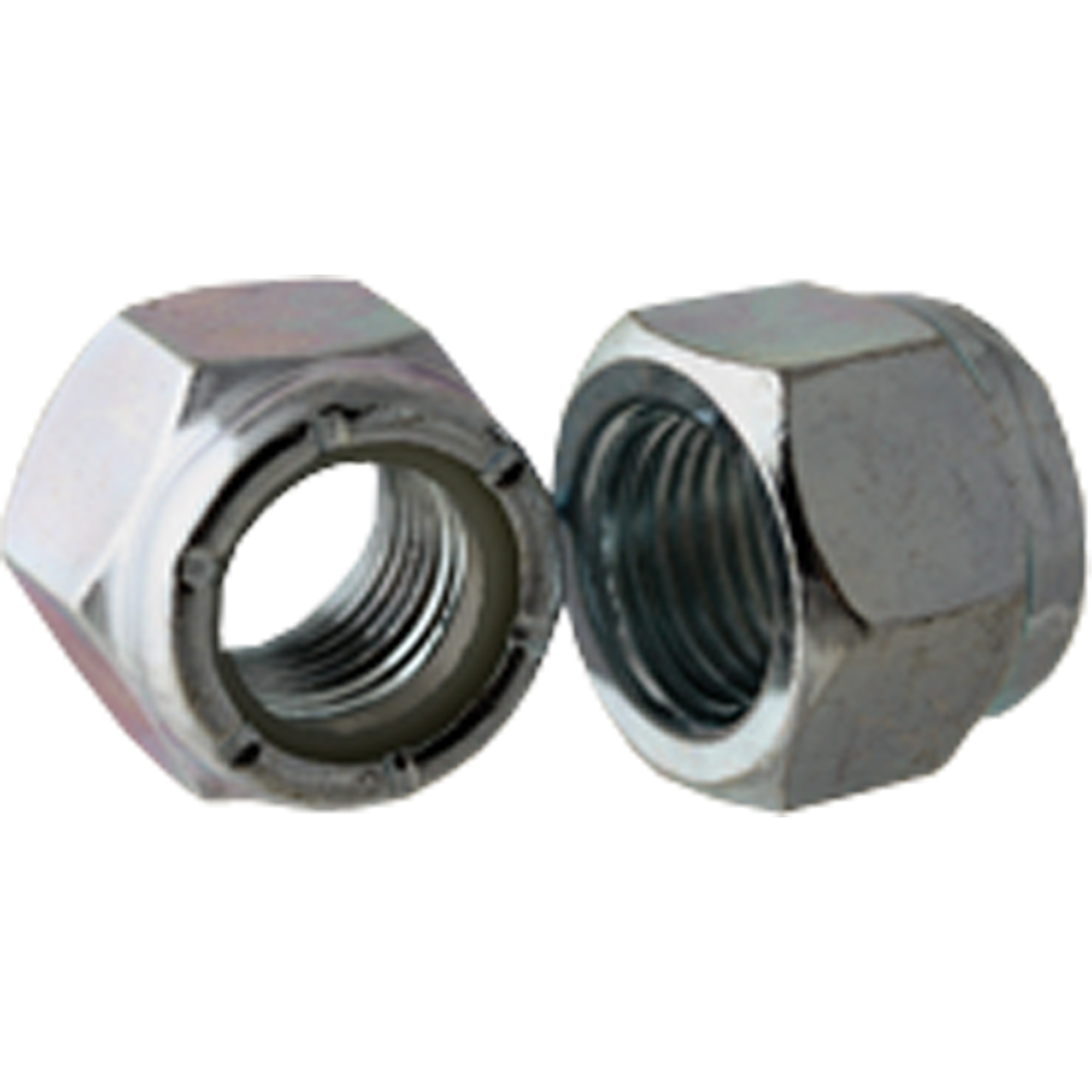 Écrou Nylock, 5/16"-18 dia, Zinc Cr+3, Corsé