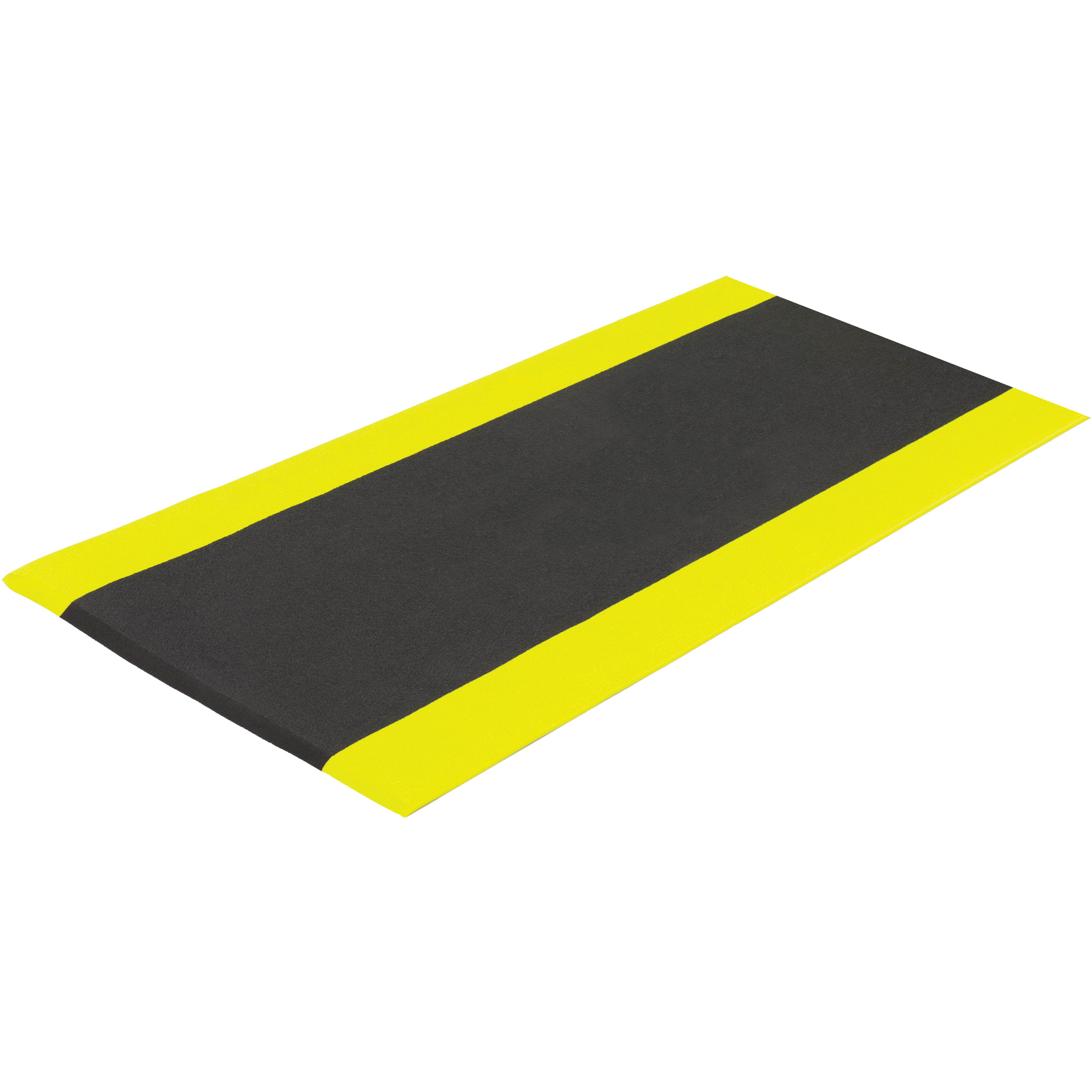 Tapis antifatigue AirsoftMC, Rugueux, 3' x 5' x 3/8", Noir/Jaune, Éponge en PVC