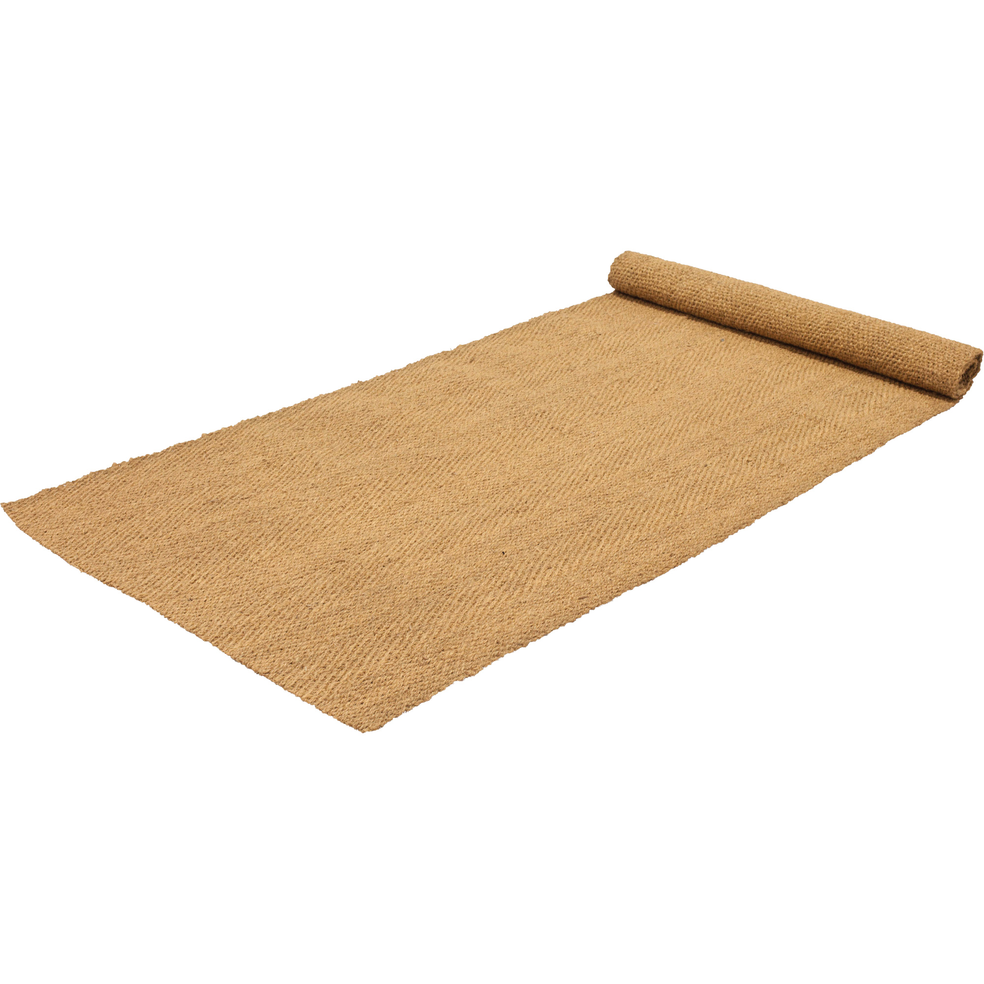 Tapis de coco intérieur/extérieur, Fibre naturelle, Essuie-pieds/grattoir Type, Motif Tissé, 3-3/4' x 150', Naturel