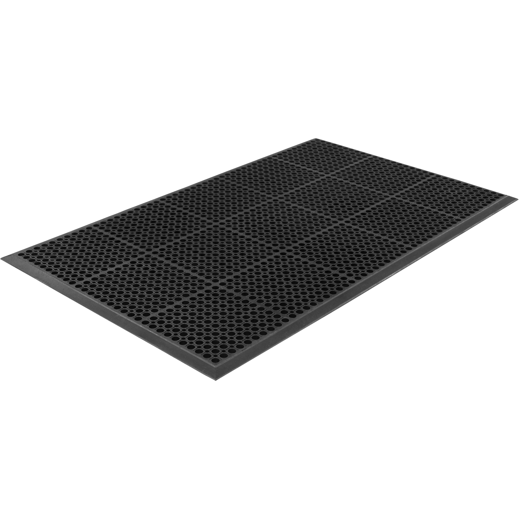 Tapis de série Competitor, À fentes, 3' x 5' x 7/8", Noir, Caoutchouc naturel