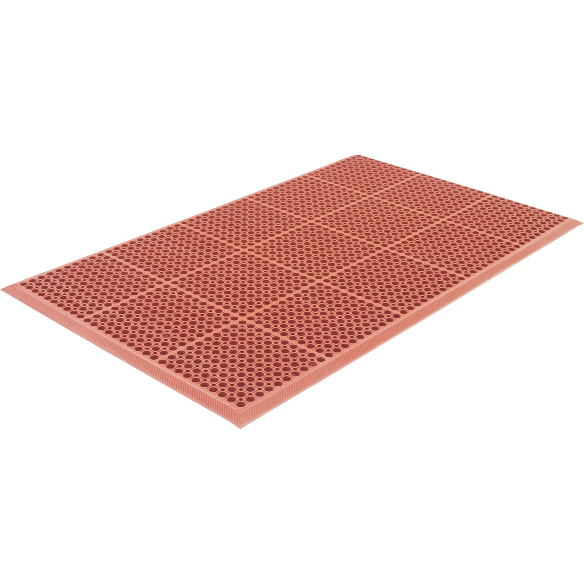 Tapis de série Competitor, À fentes, 3' x 5' x 7/8", Orange, Caoutchouc naturel