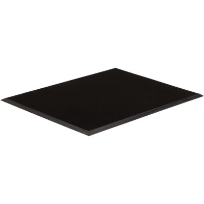 Tapis d’entrée Gritstop FingermatMC, Caoutchouc, Grattoir Type, Motif Style pointe de doigt, 3' x 5', Noir