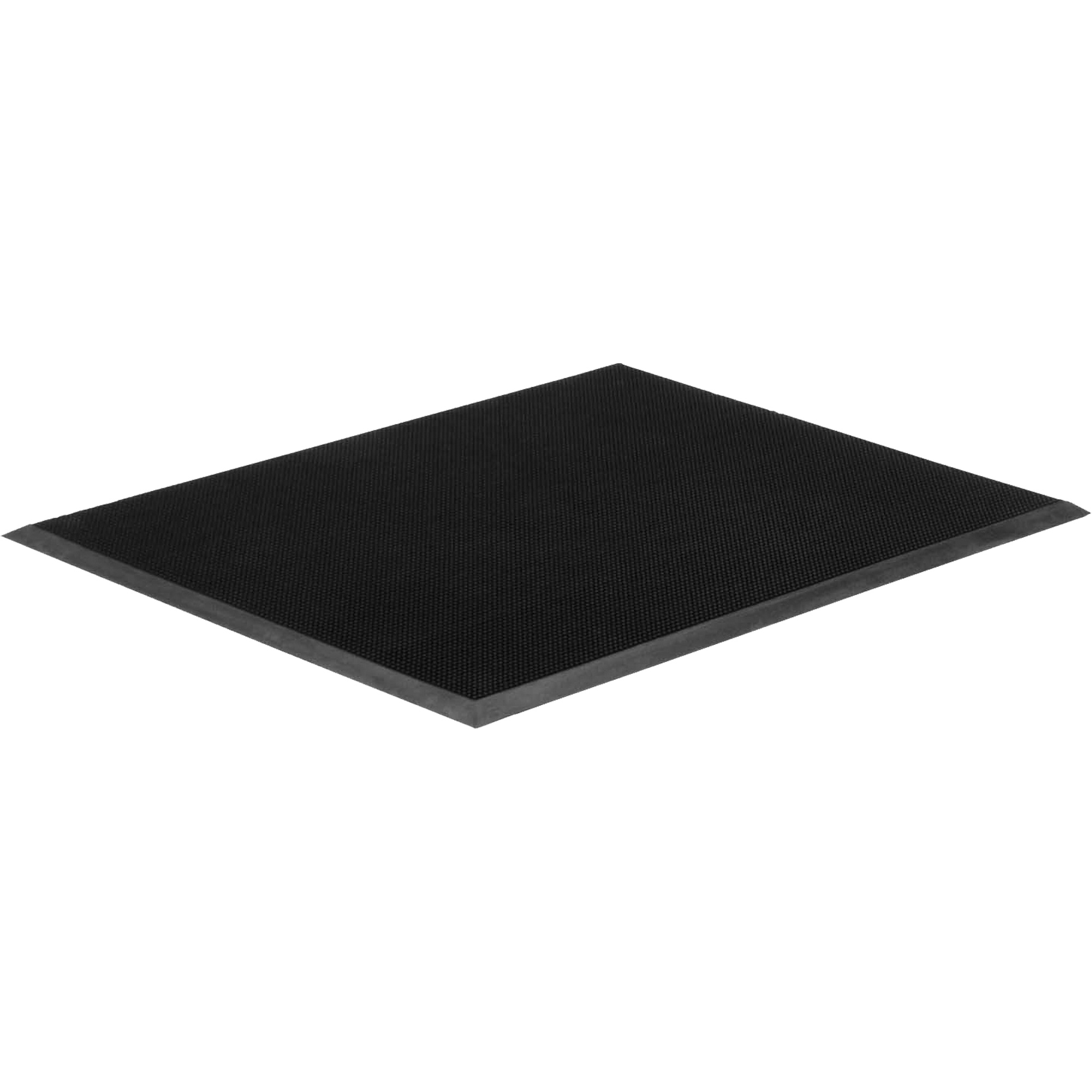 Tapis Gritstop FingermatMC, Caoutchouc, Grattoir Type, Motif Texturé, 2-2/3" x 3-3/4", Noir