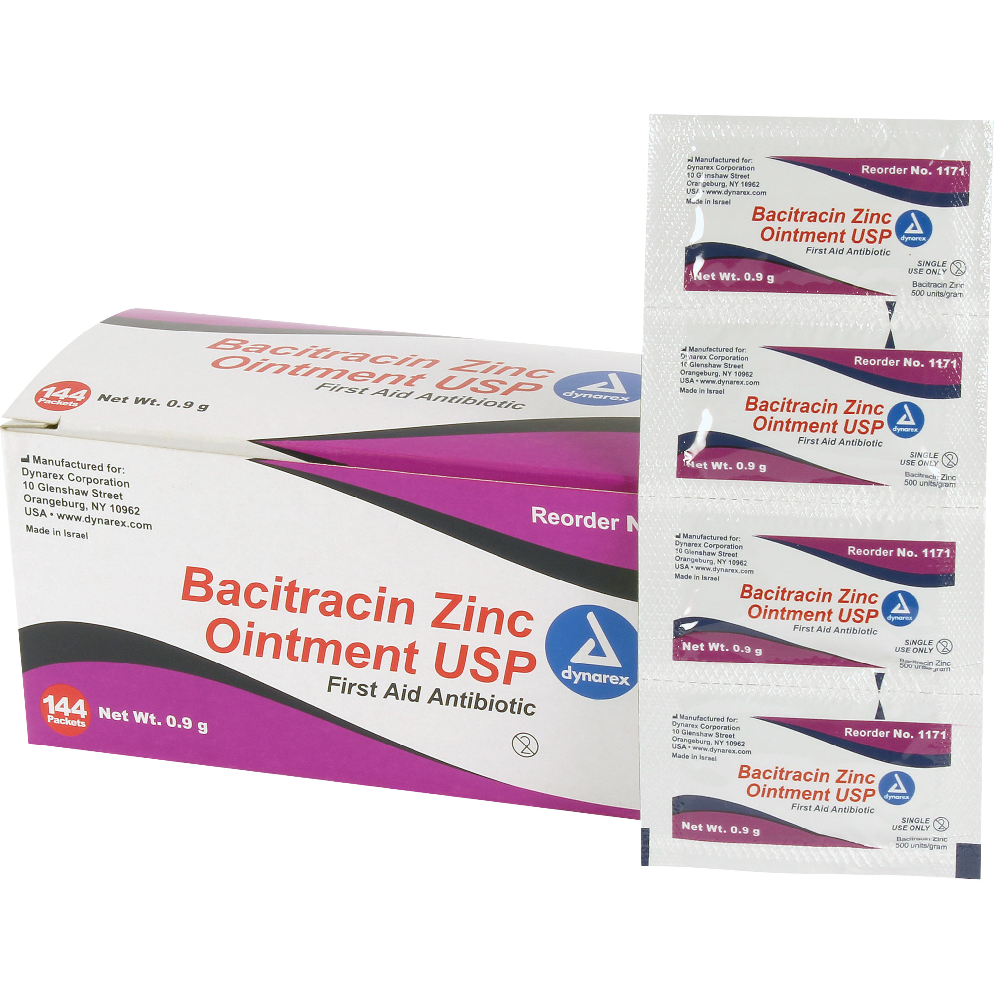 Tampons de premiers soins au bacitracin et zinc Efcom Limited, Onguent, Antibiotique