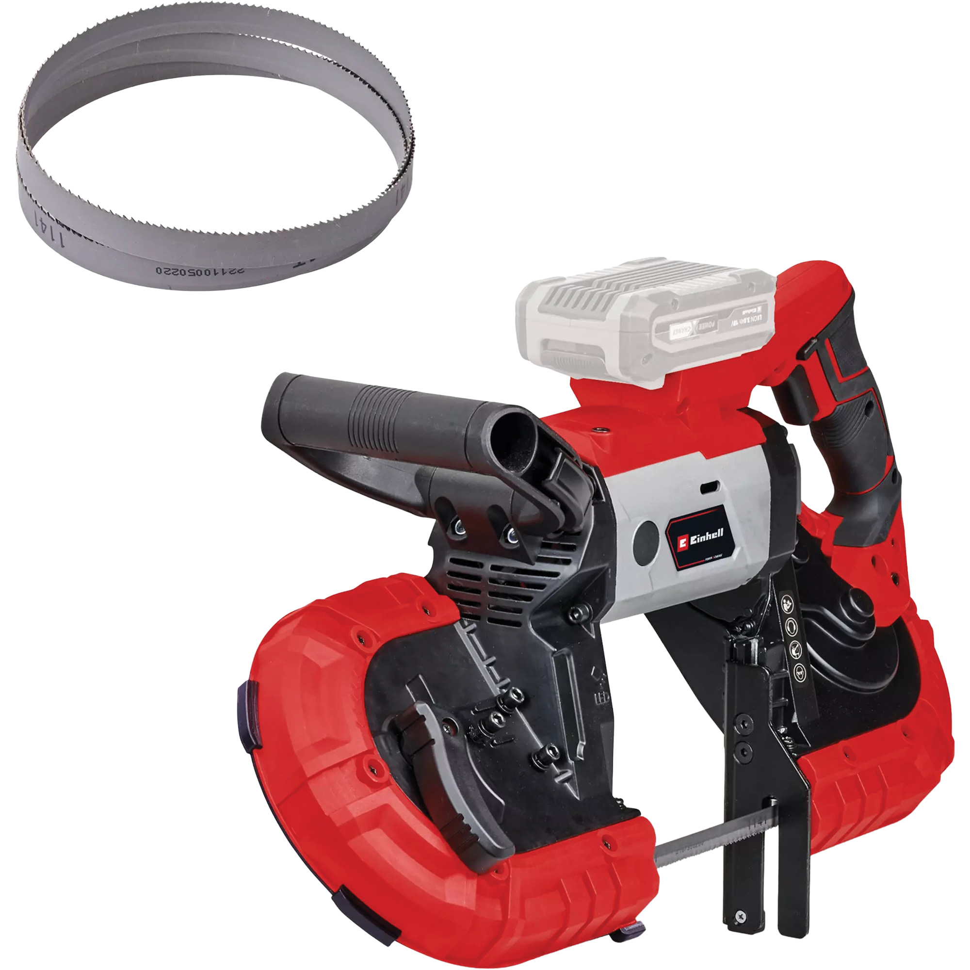 Scie à ruban compacte 5” pour le métal sans fil (outil seulement), 18 V, 4-1/2" Capacité