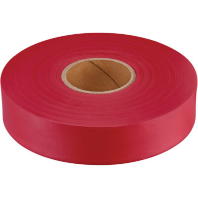 Ruban de signalisation Empire, 1" la x 600' lo, Rouge fluorescent