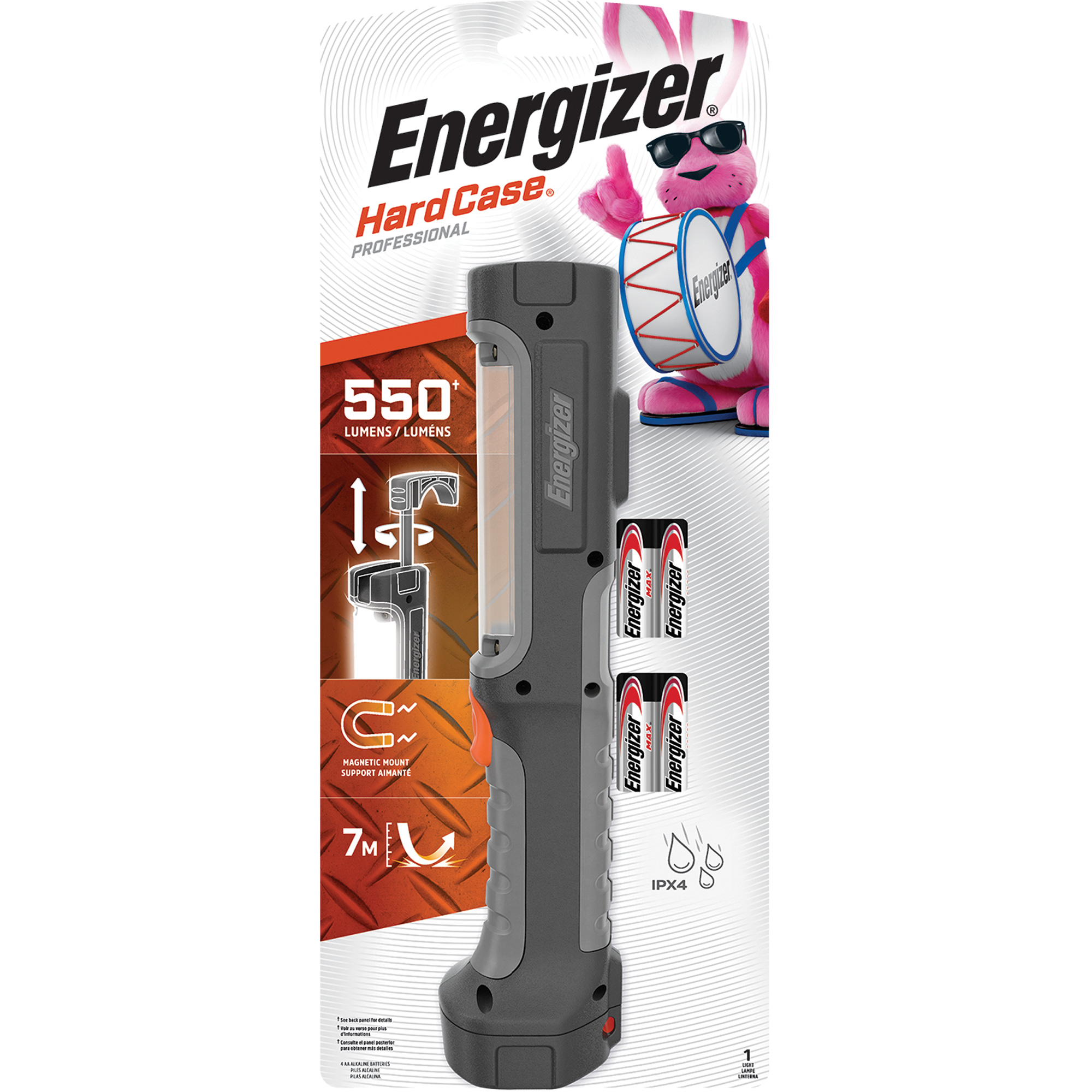 Baladeuse robuste Hard CaseMD, DEL, 550 lumens, Piles AA – Image 2