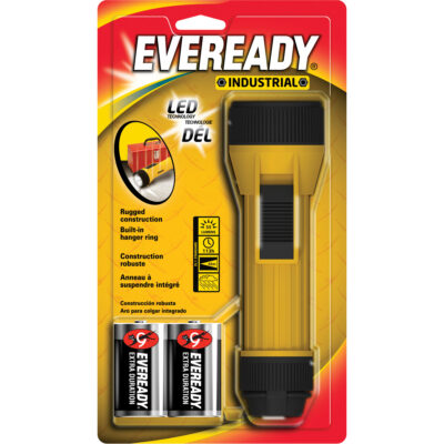 Lampe de poche industrielle et économique EvereadyMD, DEL, 35 lumens, Piles D