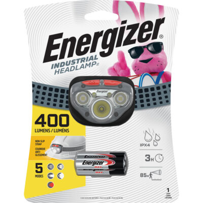 Lampe frontale avec mise au point Vision HD+, DEL, 400 lumens, 3 hres de fonctionnement, piles AAA