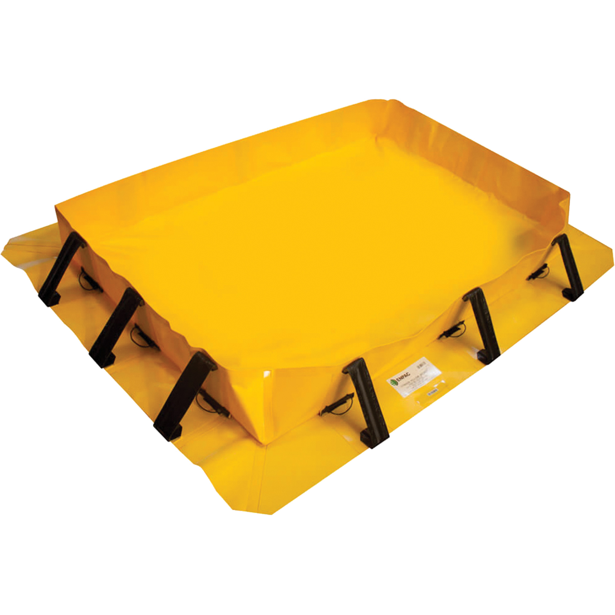 Berme de confinement Stinger Yellow Jacket, Capacité 180 gal. US, 6' la x 8' lo x 8" h, Support à encliqueter