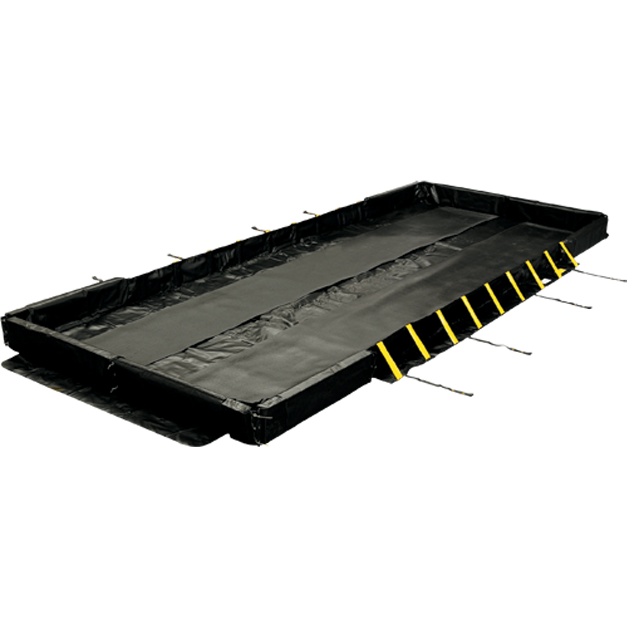 Berme repliable Stinger, Capacité 5610 gal. US, 50' la x 15' lo x 12" h, Support à encliqueter