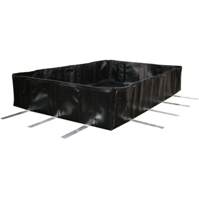 Berme Stinger, Capacité 3591 gal. US, 24' la x 10' lo x 24" h, Support en L