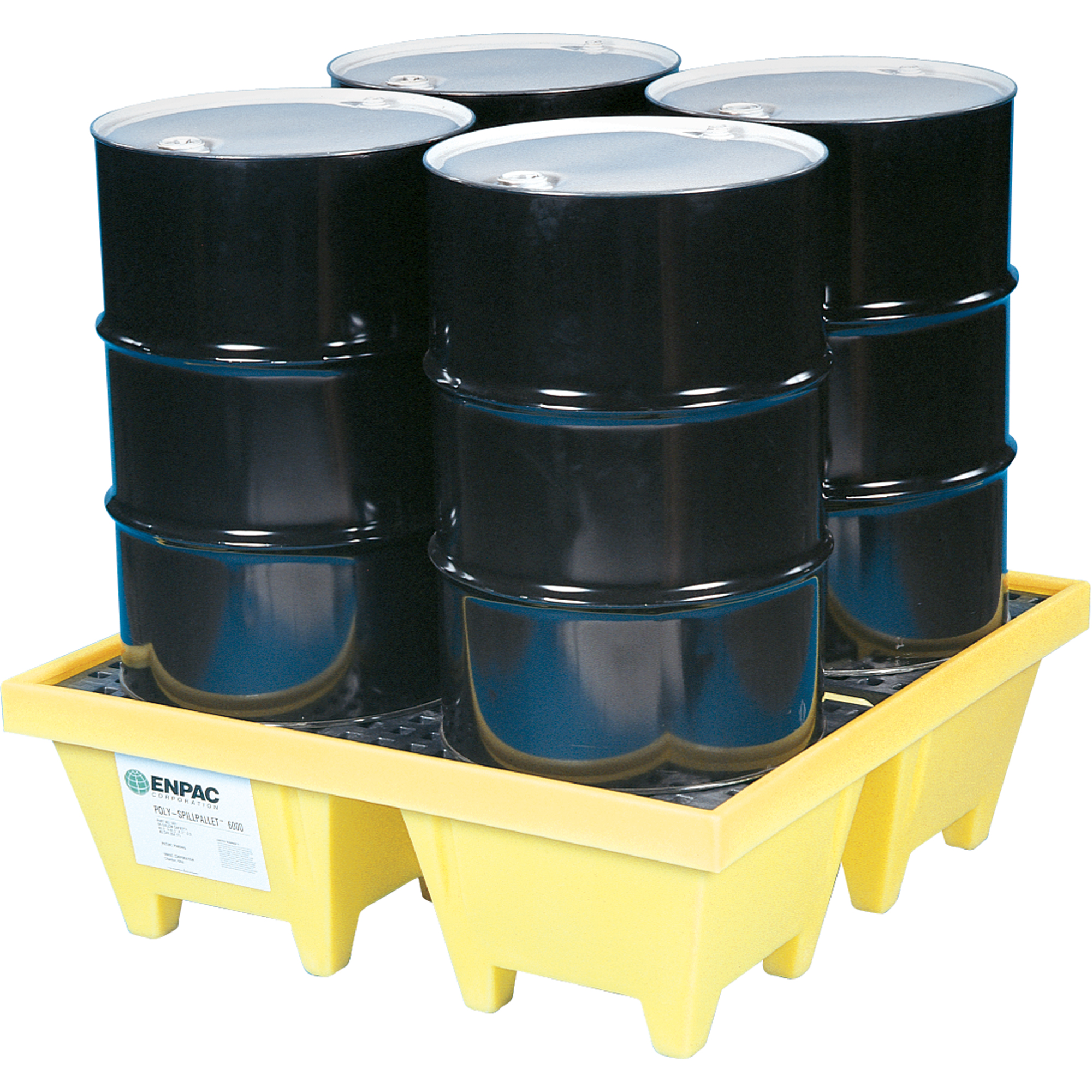 Palette Poly-SpillpalletMC 6000 sans drain, Capacité de déversement 83 gal. US, 50" x 50" x 17"