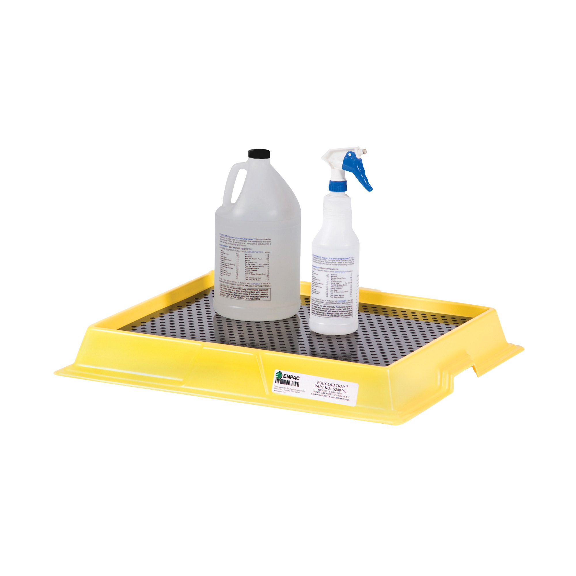 Plateaux Poly-LabtrayMC, 25,5" lo x 22" la x 3,25" h, Cap. de déversement 2,5 gal. US
