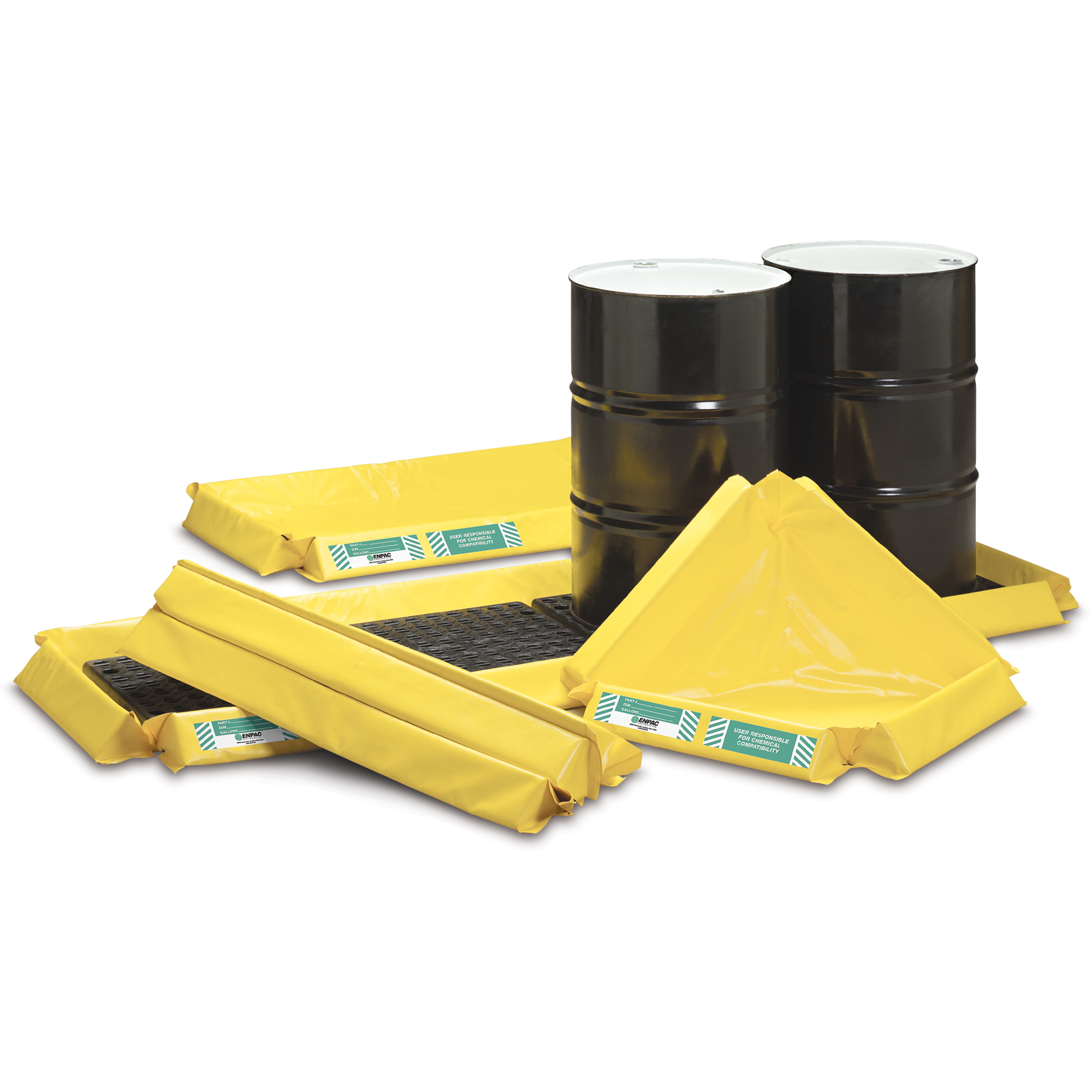 Postes de travail flexibles SpillpalMC sans grille, Capacité 44 gal. US, 6' la x 4' lo x 3" h, Paroi en mousse