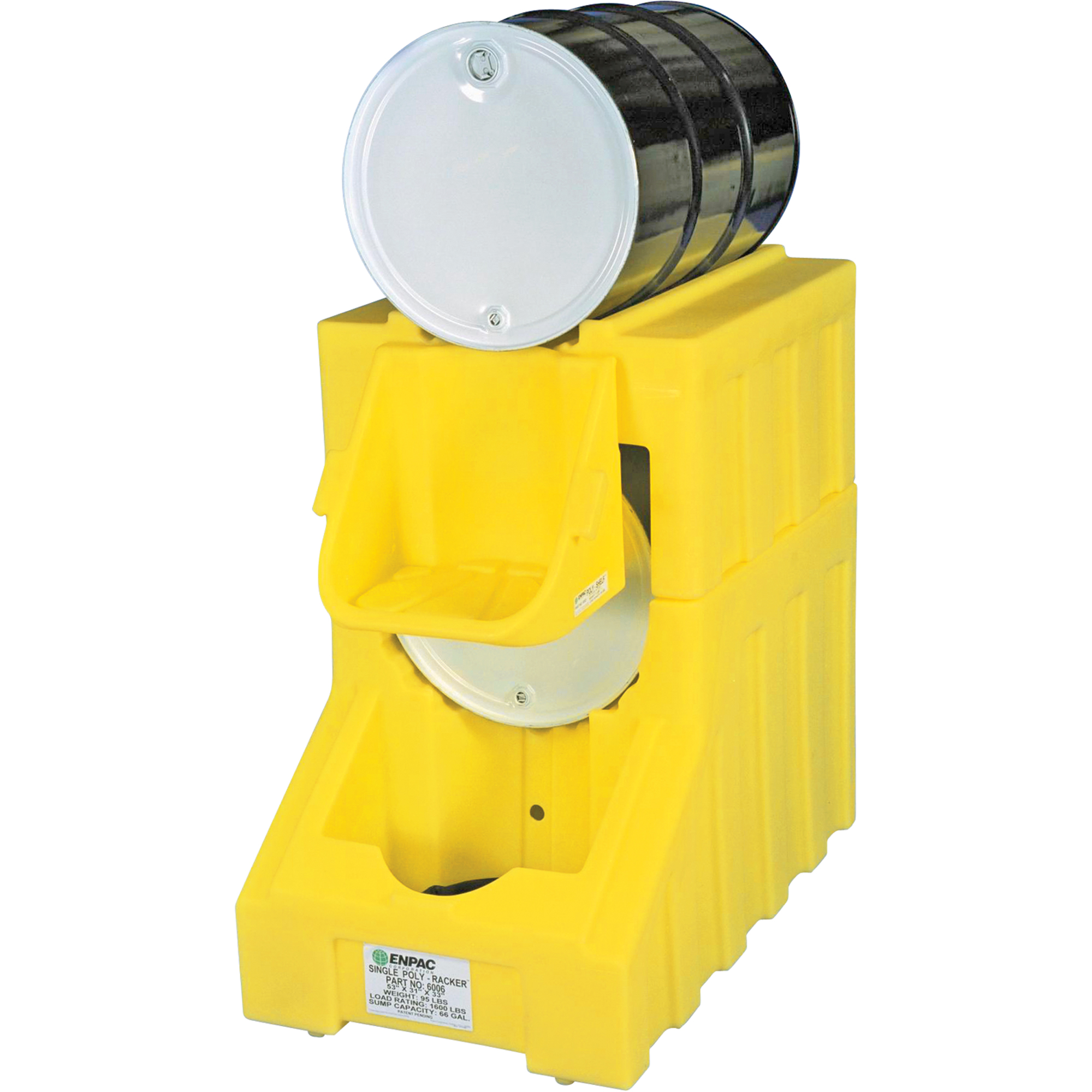 Racker simple pour système Poly-RackMC simple, 31" lo x 53" la x 32,4" ha, 66 gal. US Capacité