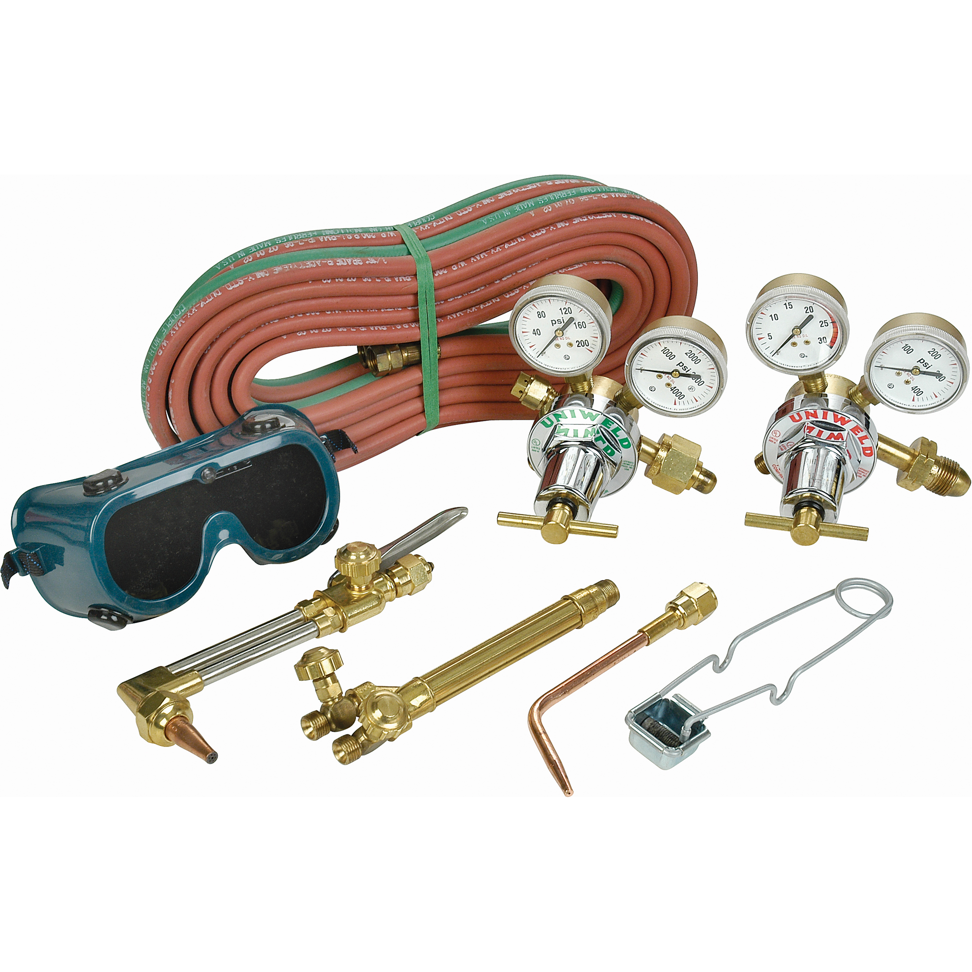 Ensemble de soudage au gaz UniweldMD All AmericanMD, Coupe jusqu'à 1/2"