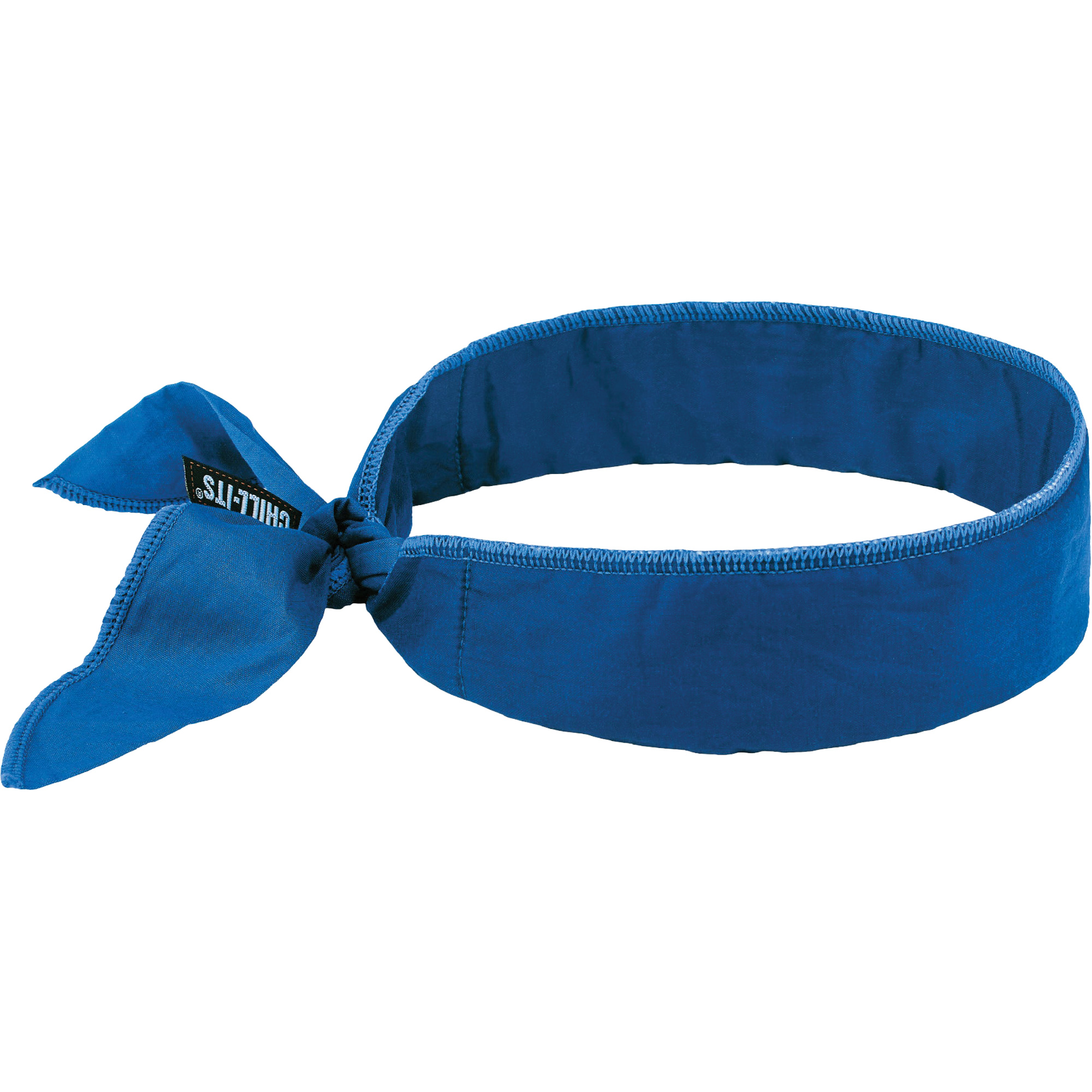 Bandeau de refroidissement Chill-Its 6702 avec polymères intégrés et fermeture à nouer, Bleu