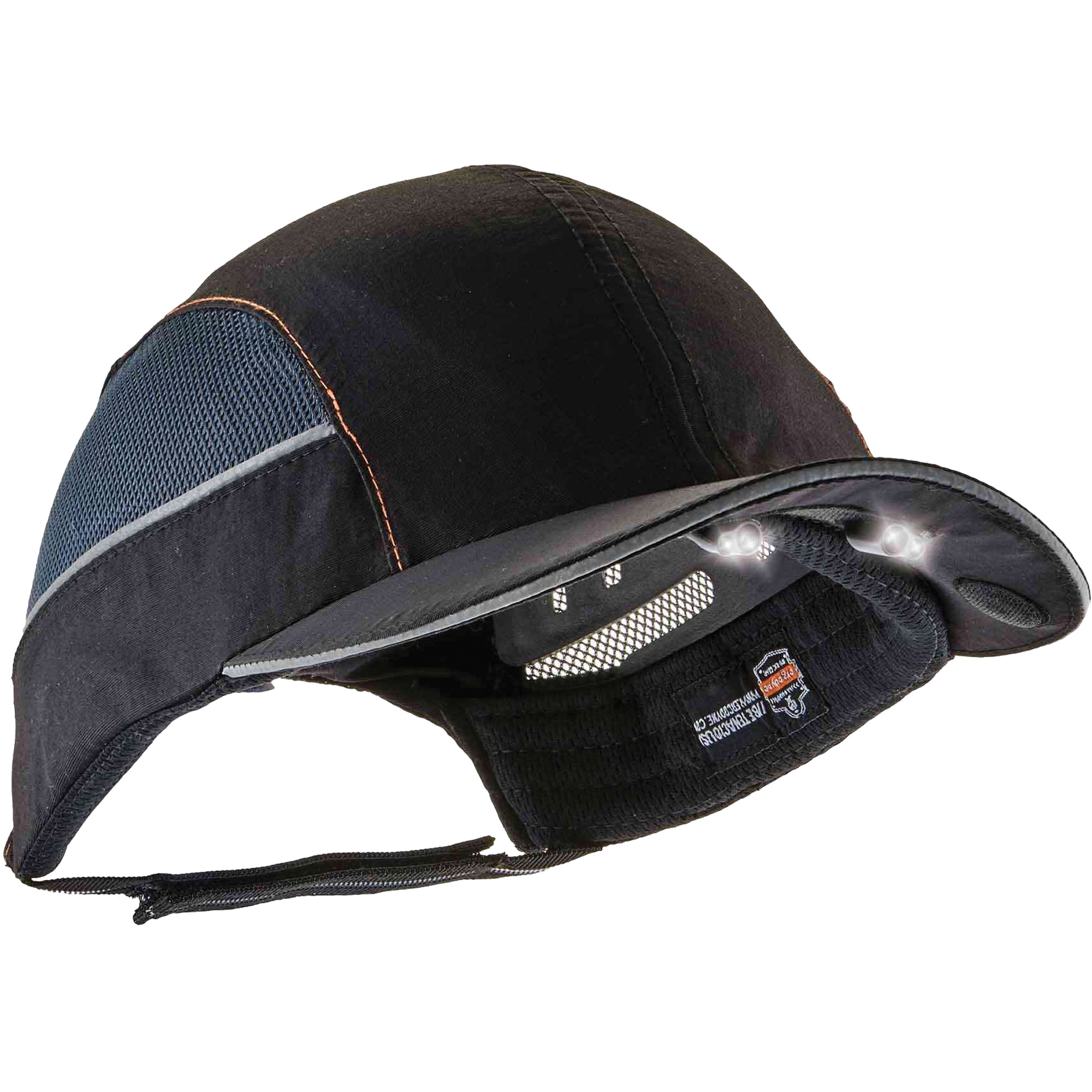 Casquette à bord long avec éclairage DEL SkullerzMD 8960, Noir