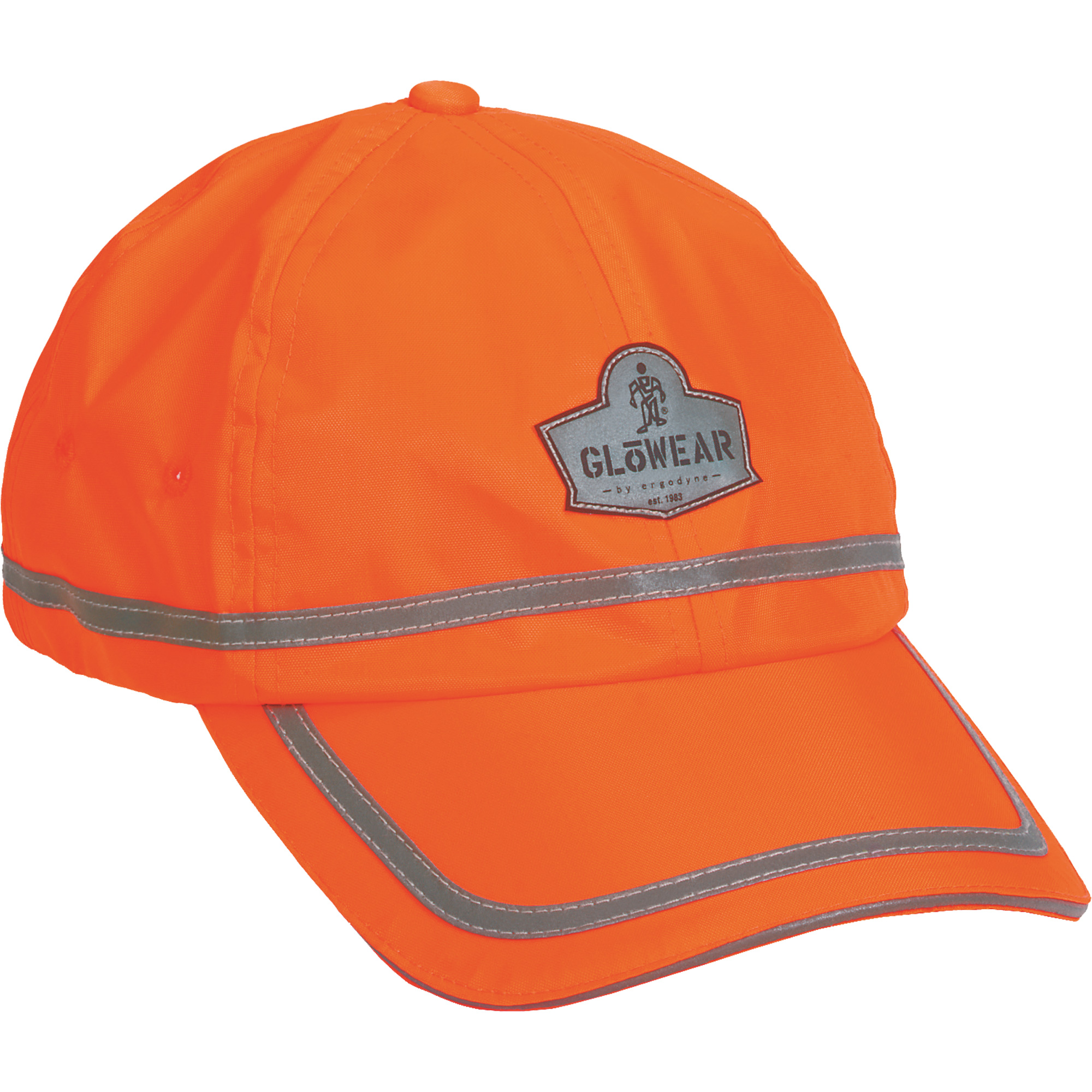 Casquette de baseball haute visibilité GloWearMD 8930, Orange haute visibilité, Polyester