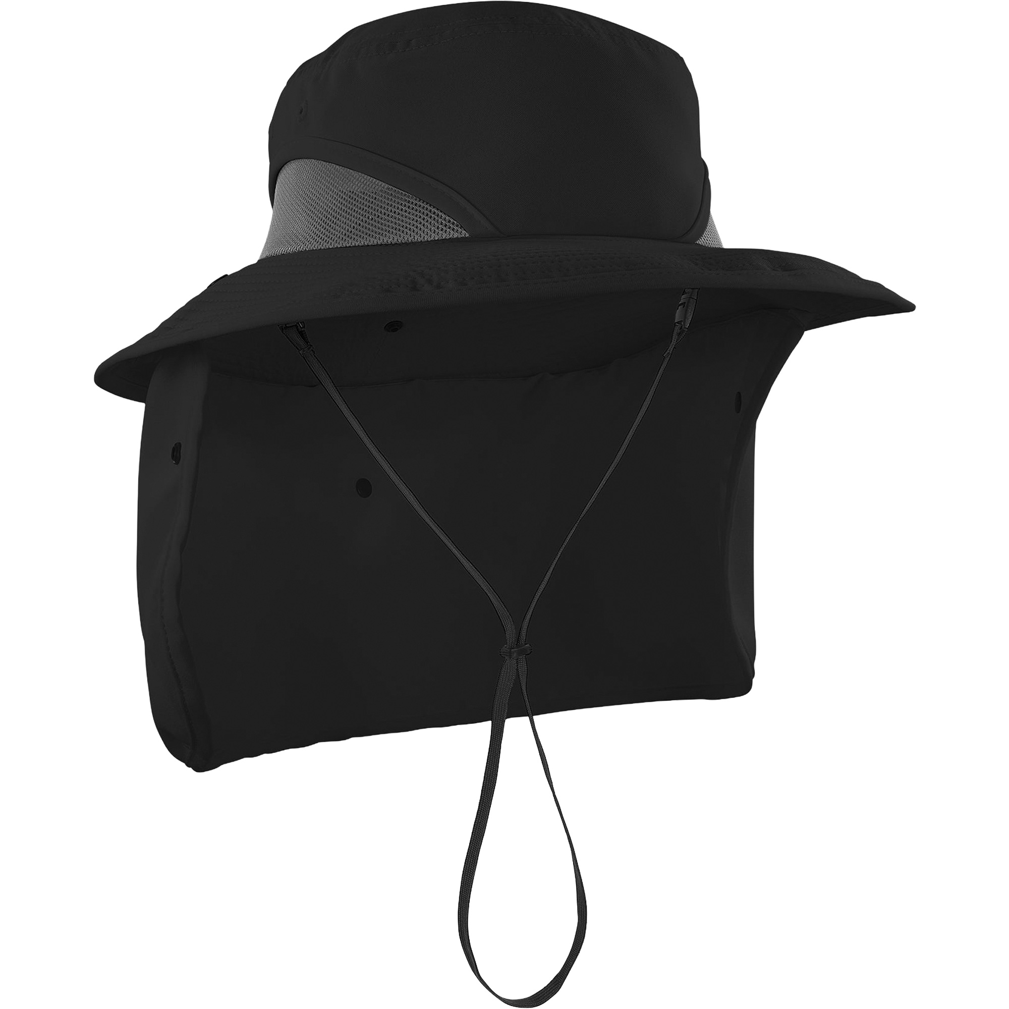 Chapeau de garde forestier 8934 Chill-Its avec protège-nuque, grand/ T-grand, Noir