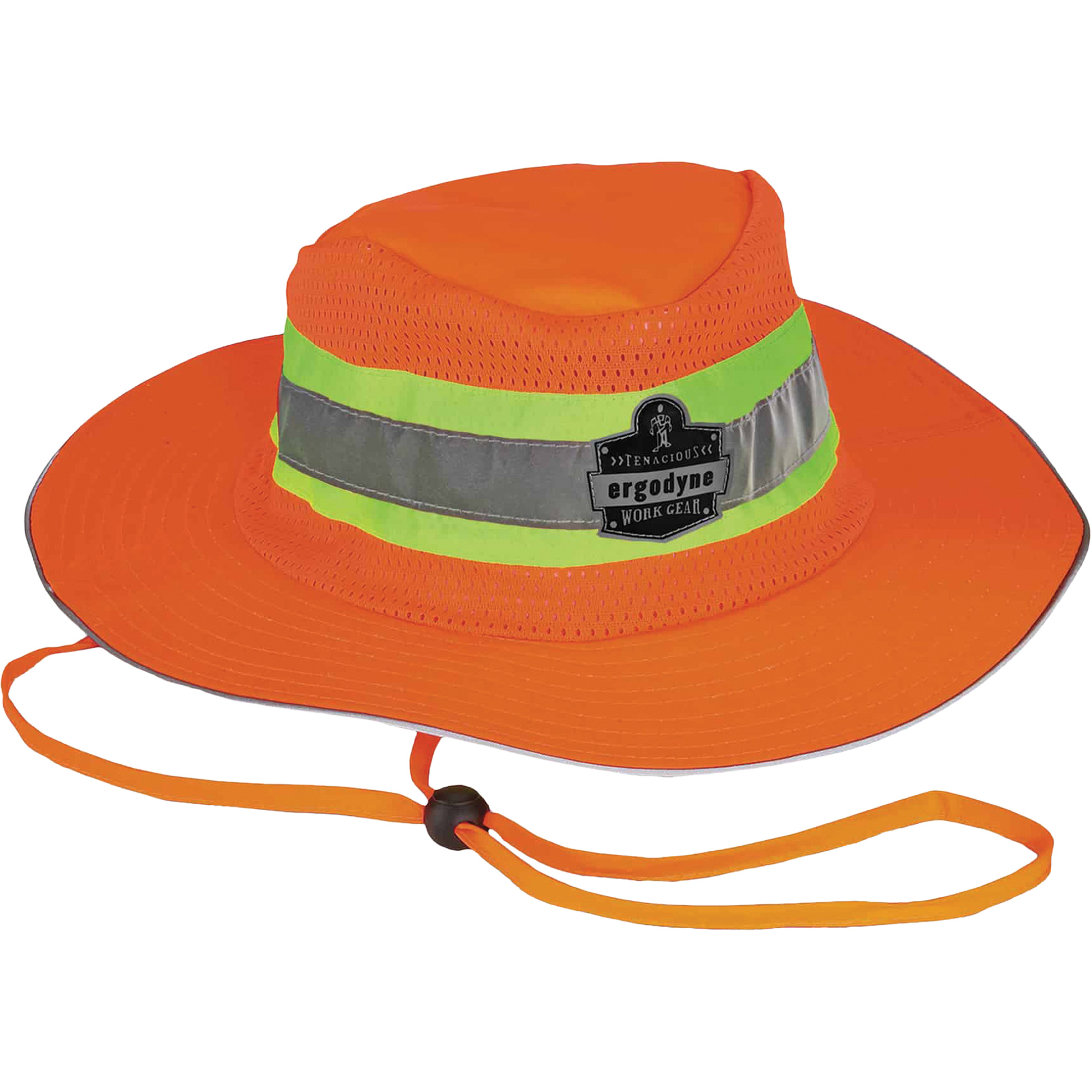 Chapeau de soleil de garde forestier GloWear 8935, 2T-grand/3T-grand, Orange haute visibilité, Polyester