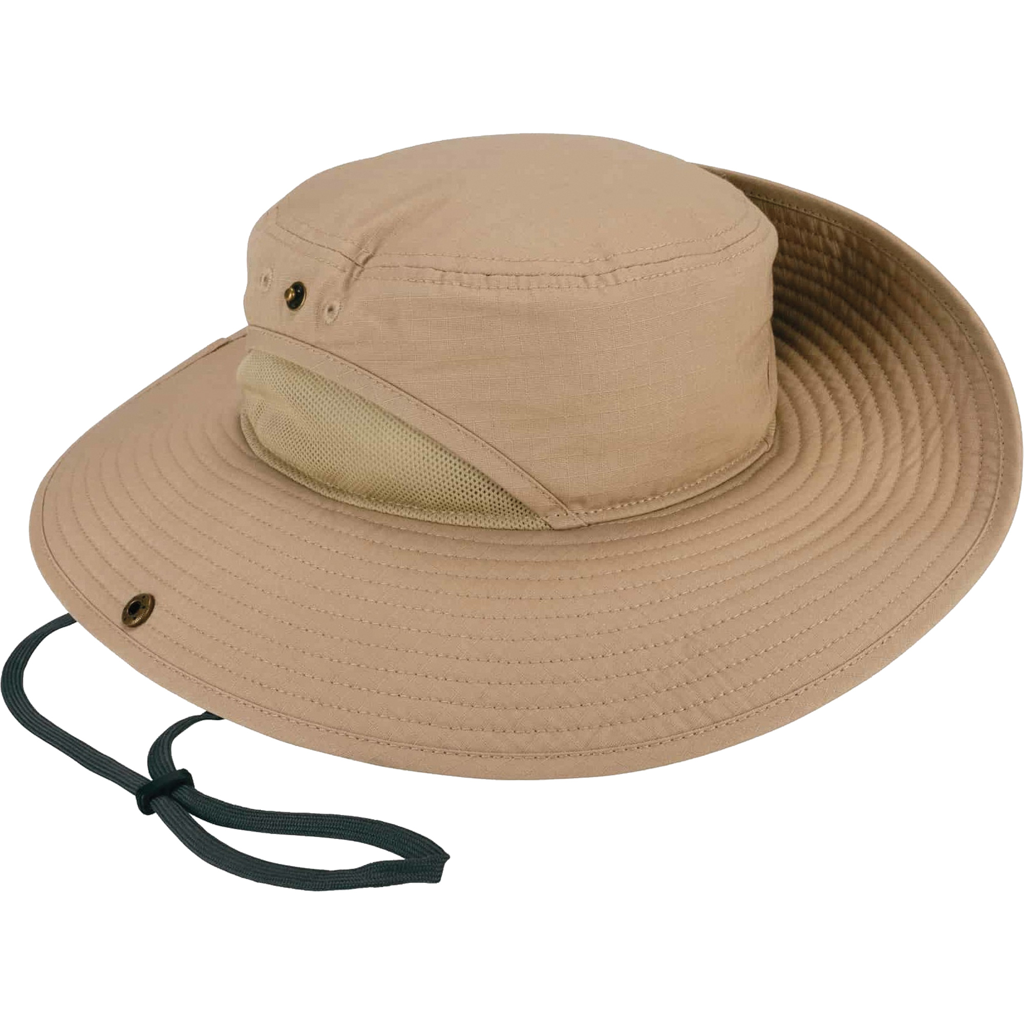 Chapeau léger de forestier Chill-Its 8936 avec panneau en maille, Khaki