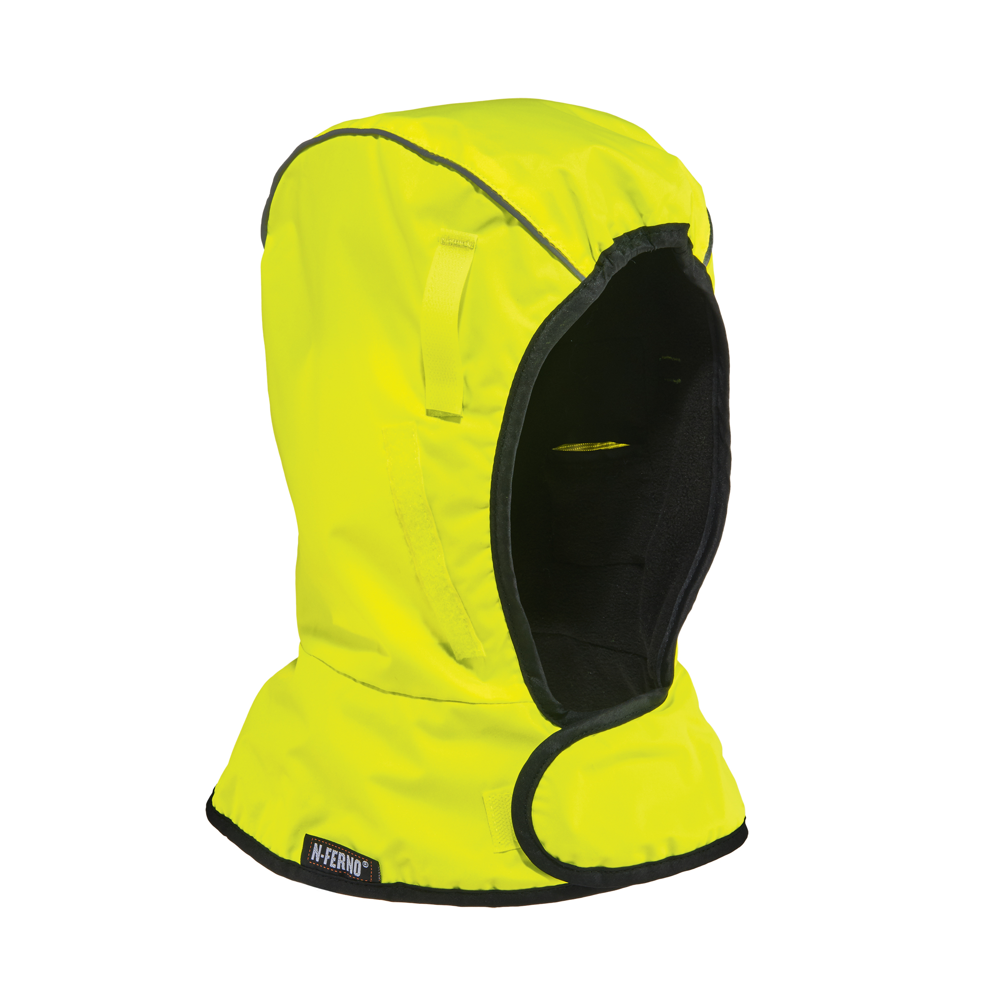 Coiffe d'hiver économique à deux couches N-FernoMD 6842, Doublure en Molleton, Taille unique, Vert lime haute visibilité