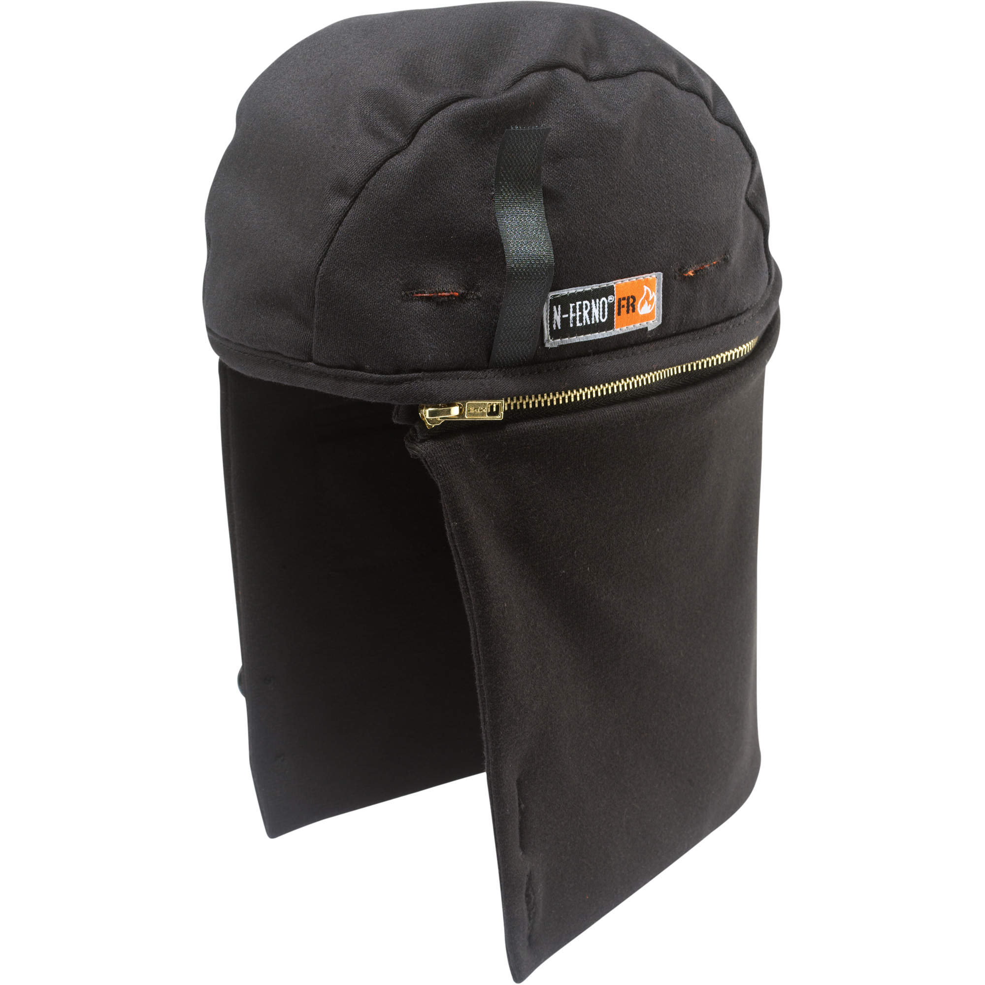 Coiffe d'hiver FR 2 couches N-Ferno 6880, Noir, Coton/Molleton/Modacrylique