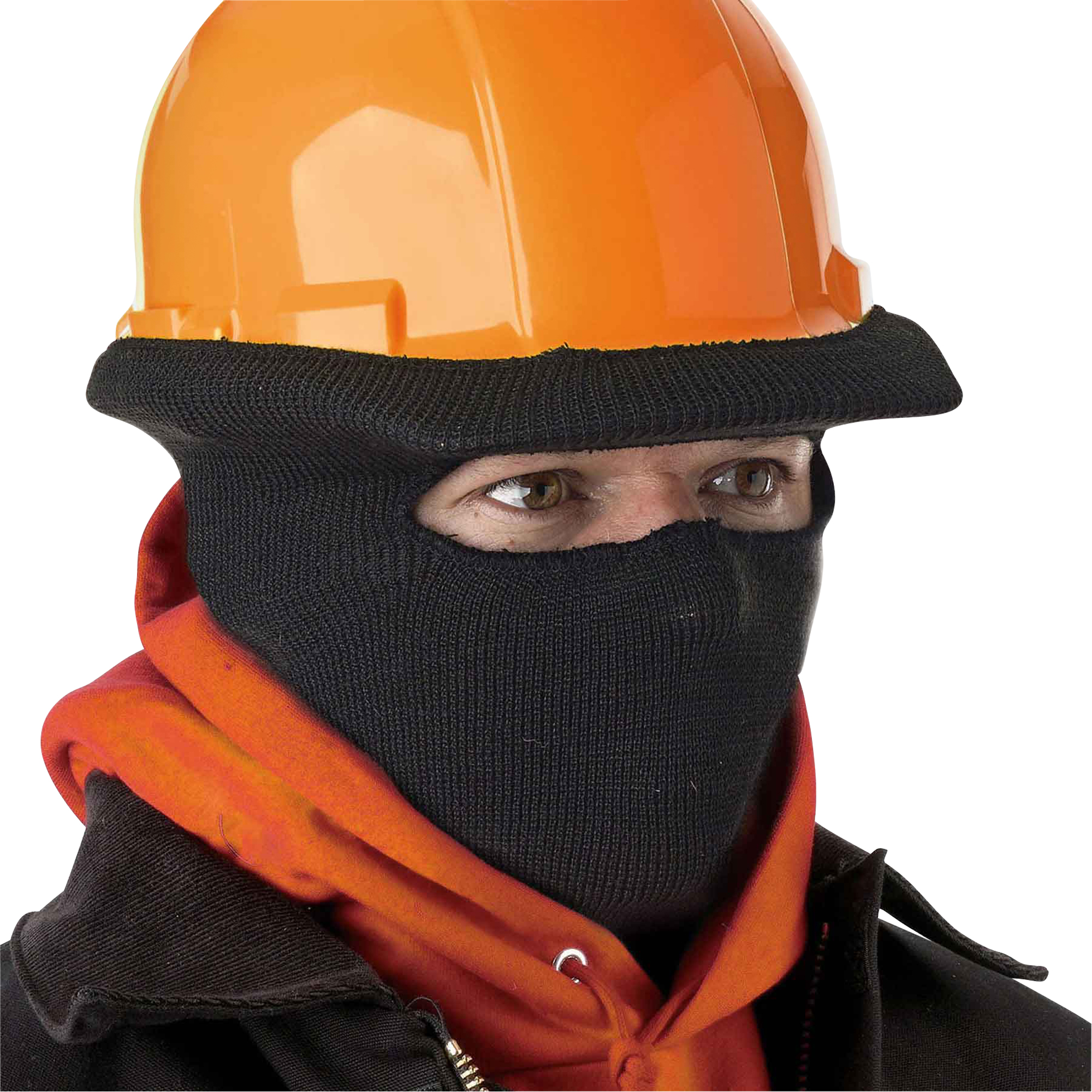Coiffe extensibles à enfiler pour casques de sécurité, Taille unique, Noir