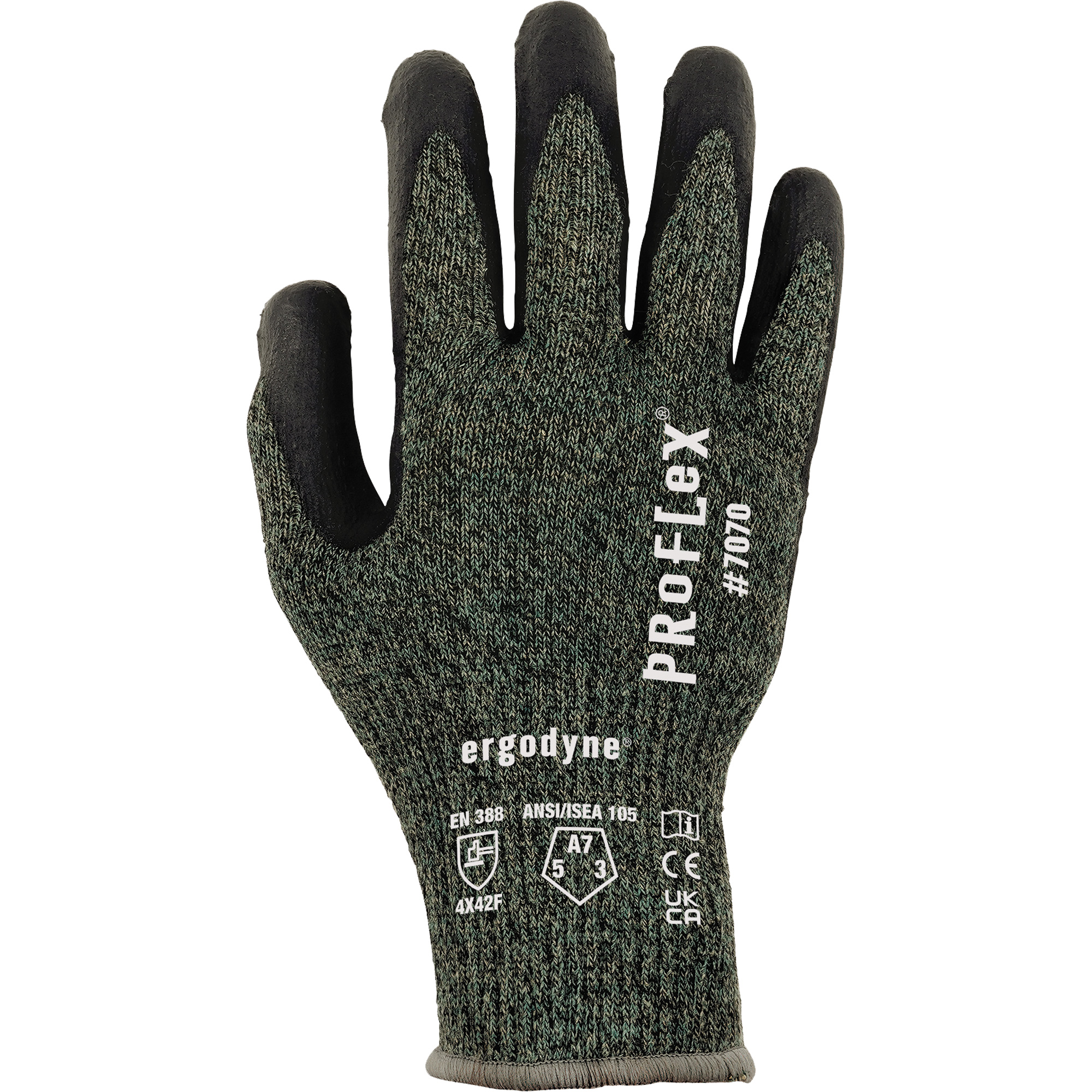 Gants enduit de nitrile résistant à la coupe ProFlex 7070, Taille 2T-Grand, Calibre 13, Revêtement Nitrile, Enveloppe en Aramide, ASTM ANSI niveau A7/EN 388 niveau F
