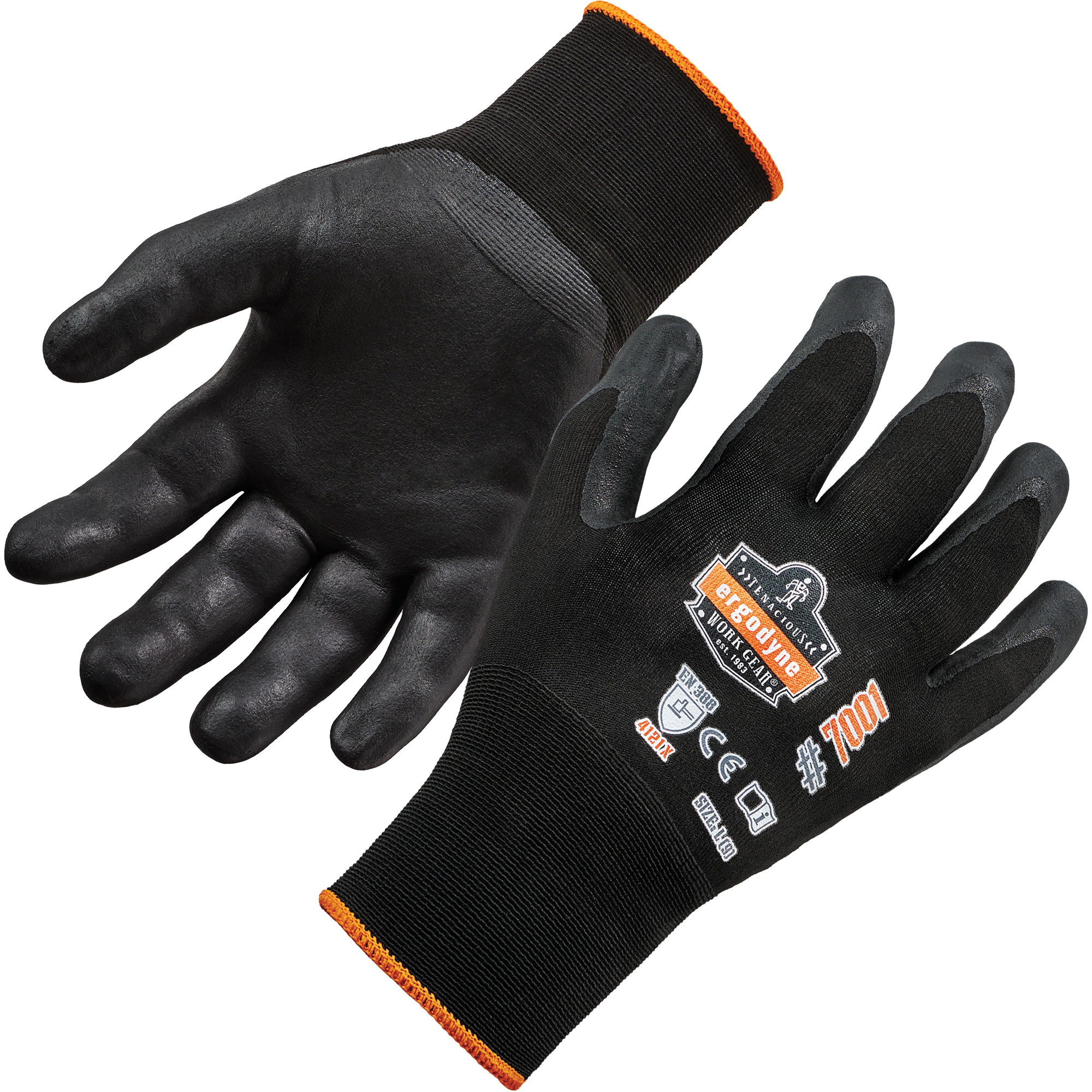 Gants enduits ProFlexMD DSXMC pour préhension de produits secs, T-Grand, Rêvetement Nitrile, Calibre 18, Enveloppe en Nylon/Spand