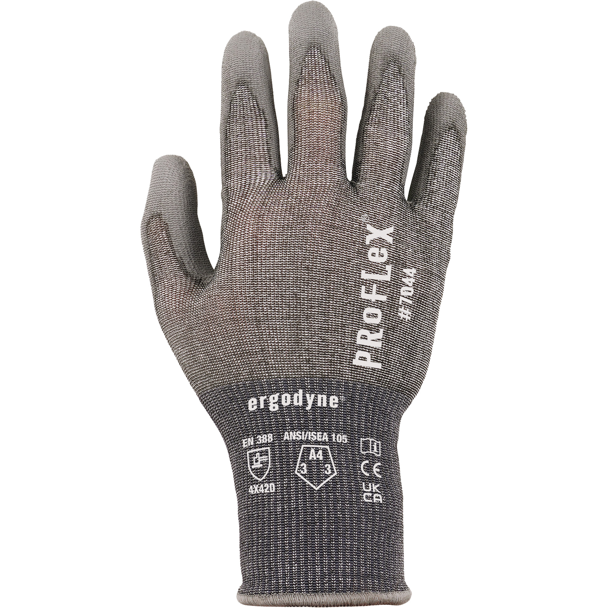 Gants résistant à la coupe Proflex 7025, Taille 2T-Grand, Calibre 18, Revêtement Polyuréthane, Enveloppe en Nylon/PEHP/Spandex, ASTM ANSI niveau A2/EN 388 niveau B