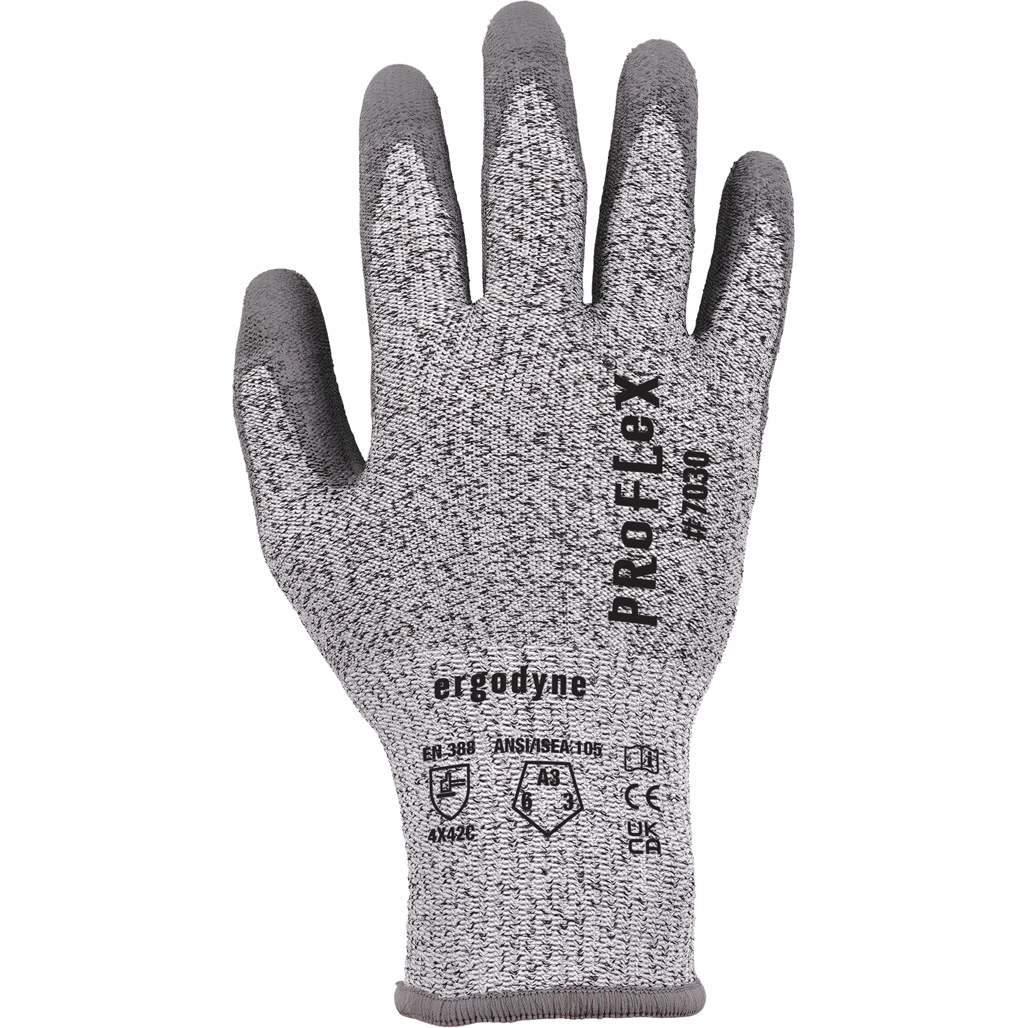 Gants résistant à la coupe Proflex 7030, Taille 2T-Grand, Calibre 13, Revêtement Polyuréthane, Enveloppe en Nylon/PEHP/Spandex, ASTM ANSI niveau A3/EN 388 niveau C