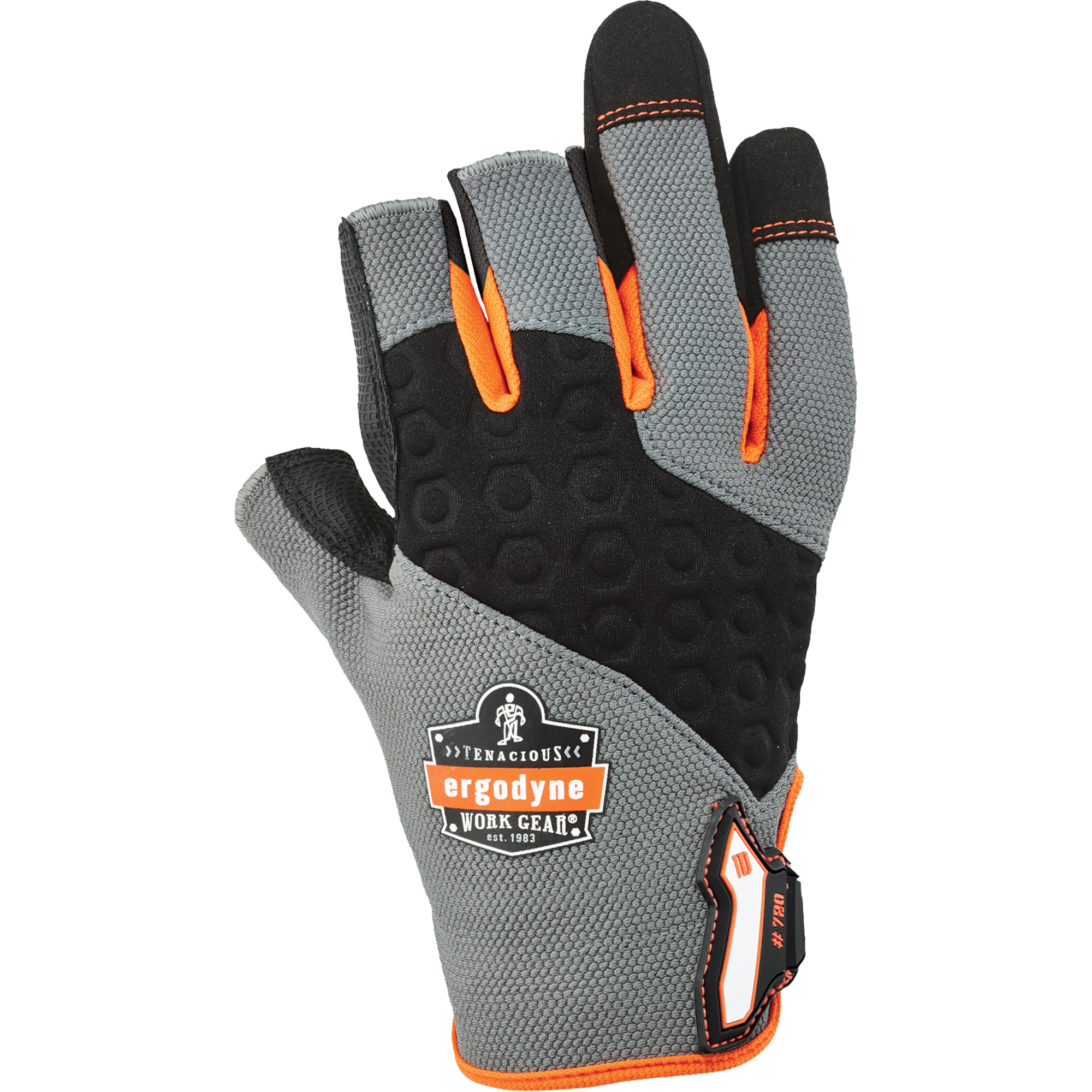 Gants robustes ProFlexMD 720 pour la charpente, 2T-Grand, Paume en Synthétique, Poignet Boucle et crochet