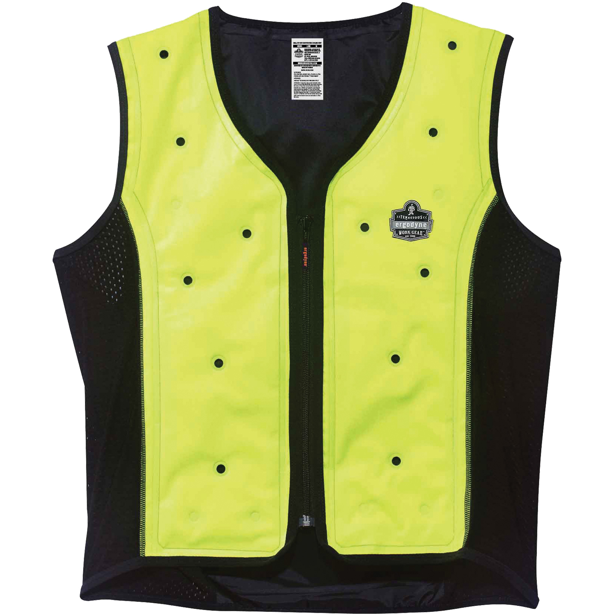 Gilet de refroidissement à sec Chill-ItsMD 6685, 4T-Grand, Jaune lime haute visibilité