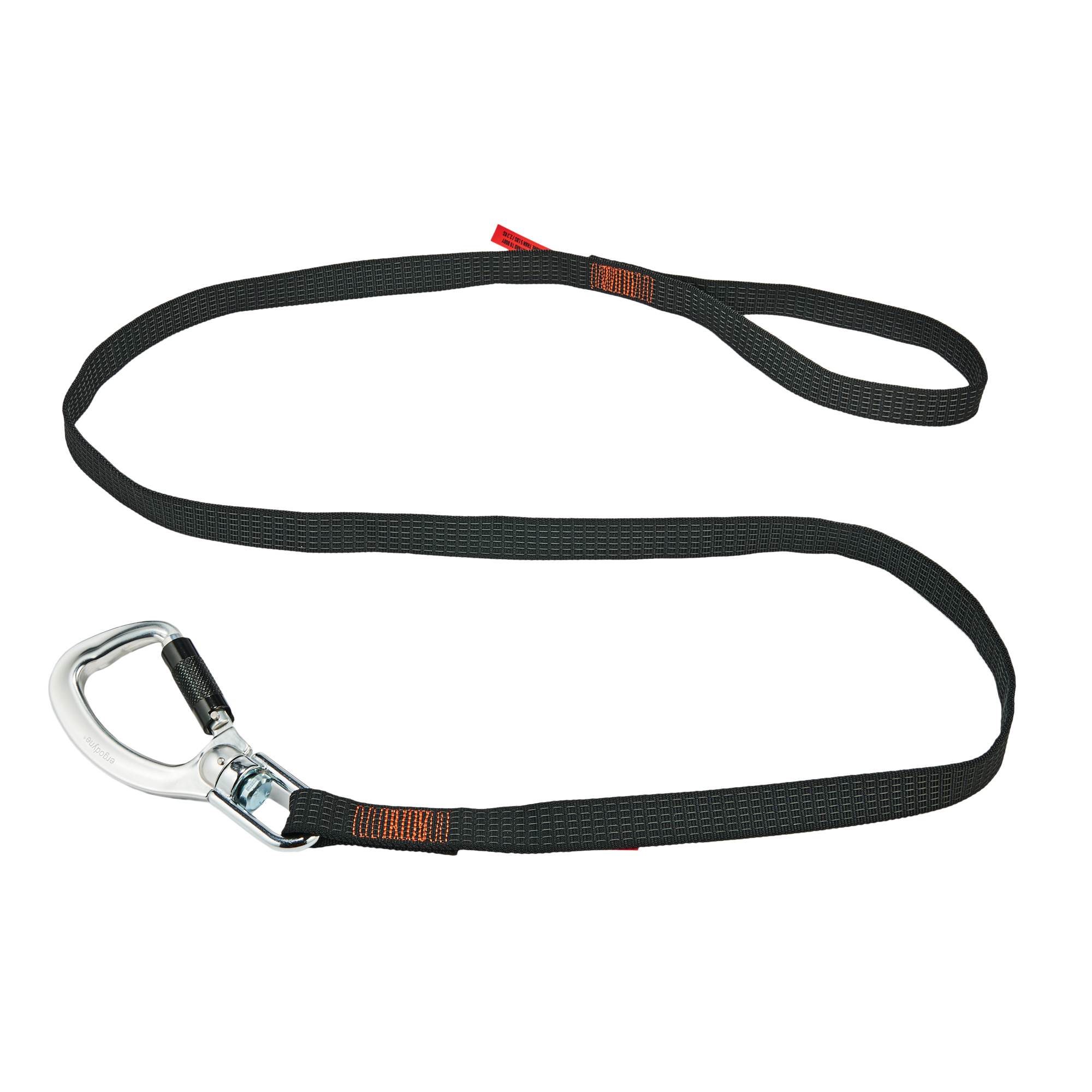 Longe porte-outils à rotule et à verrouillage double SquidsMD 3129, Longueur fixe, Mousqueton/boucle