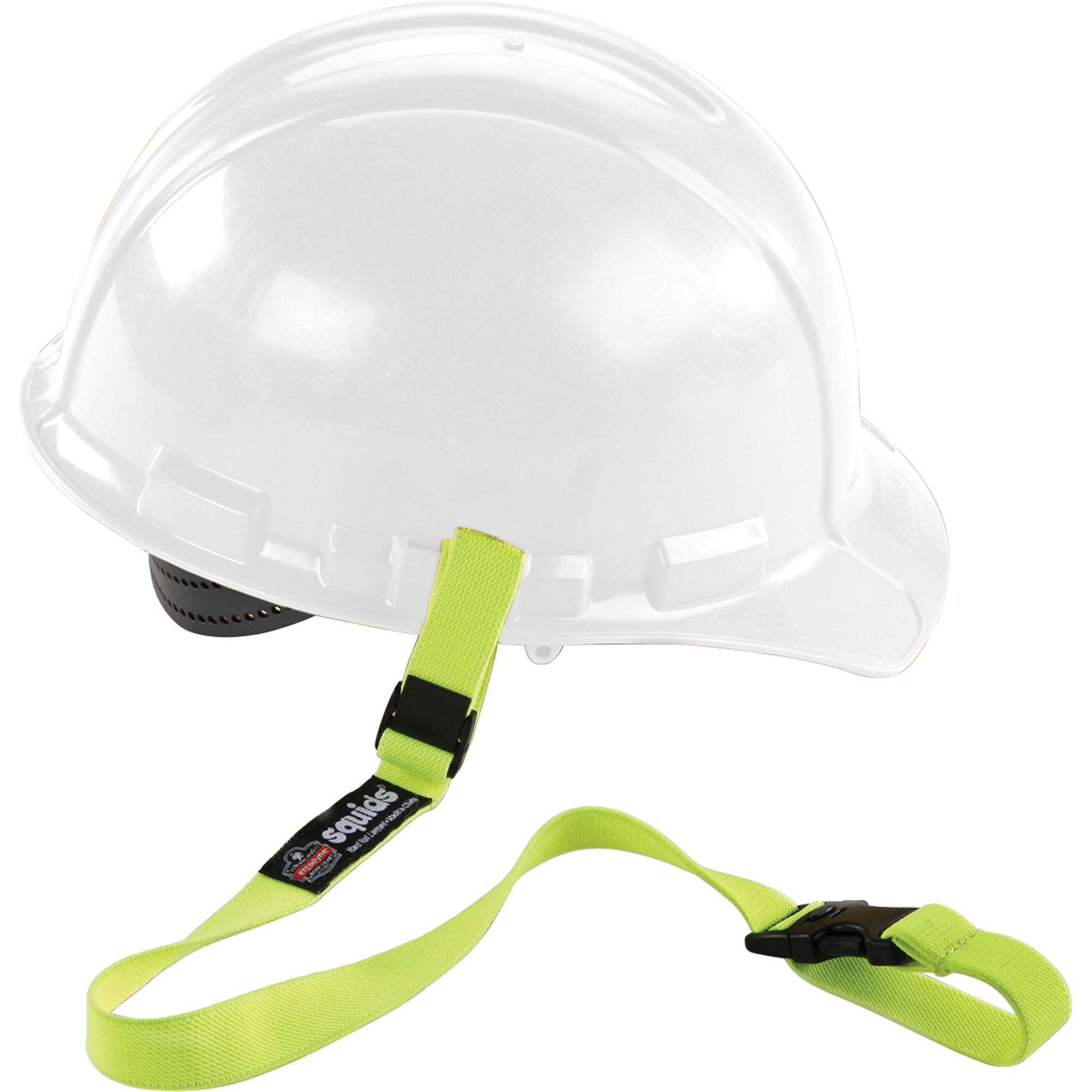 Longe porte-outils élastique SquidsMD 3150 pour casque de sécurité, Tendeur, Attache/boucle