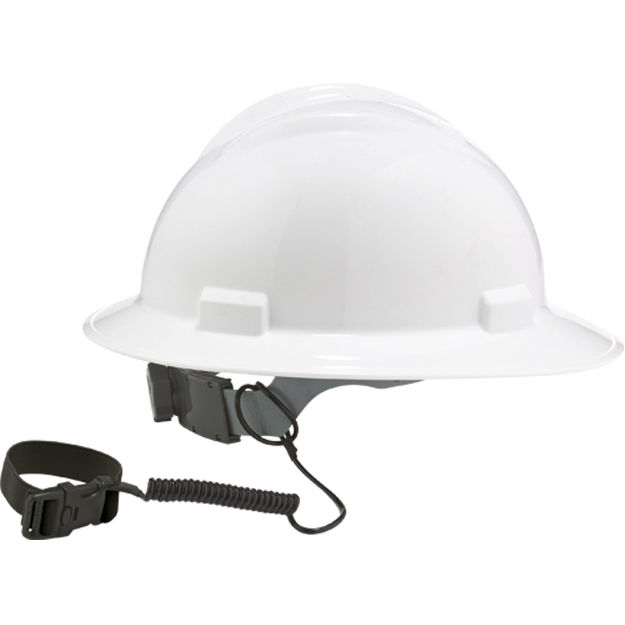 Longe porte-outils SquidsMD 3157 pour casque de sécurité, Spirale, Attache/boucle