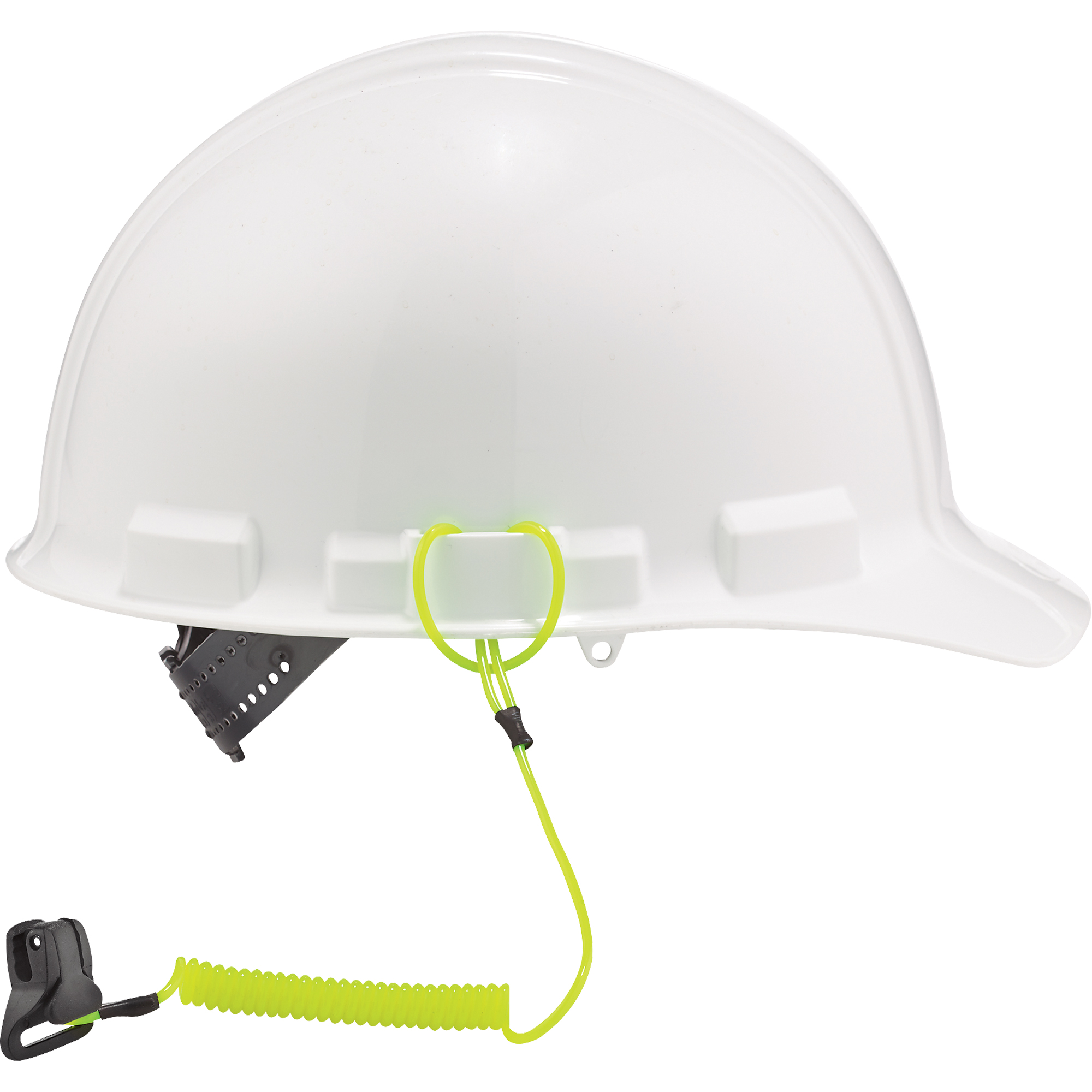 Longe porte-outils SquidsMD 3158 pour casque de sécurité, Spirale, Pince/boucle