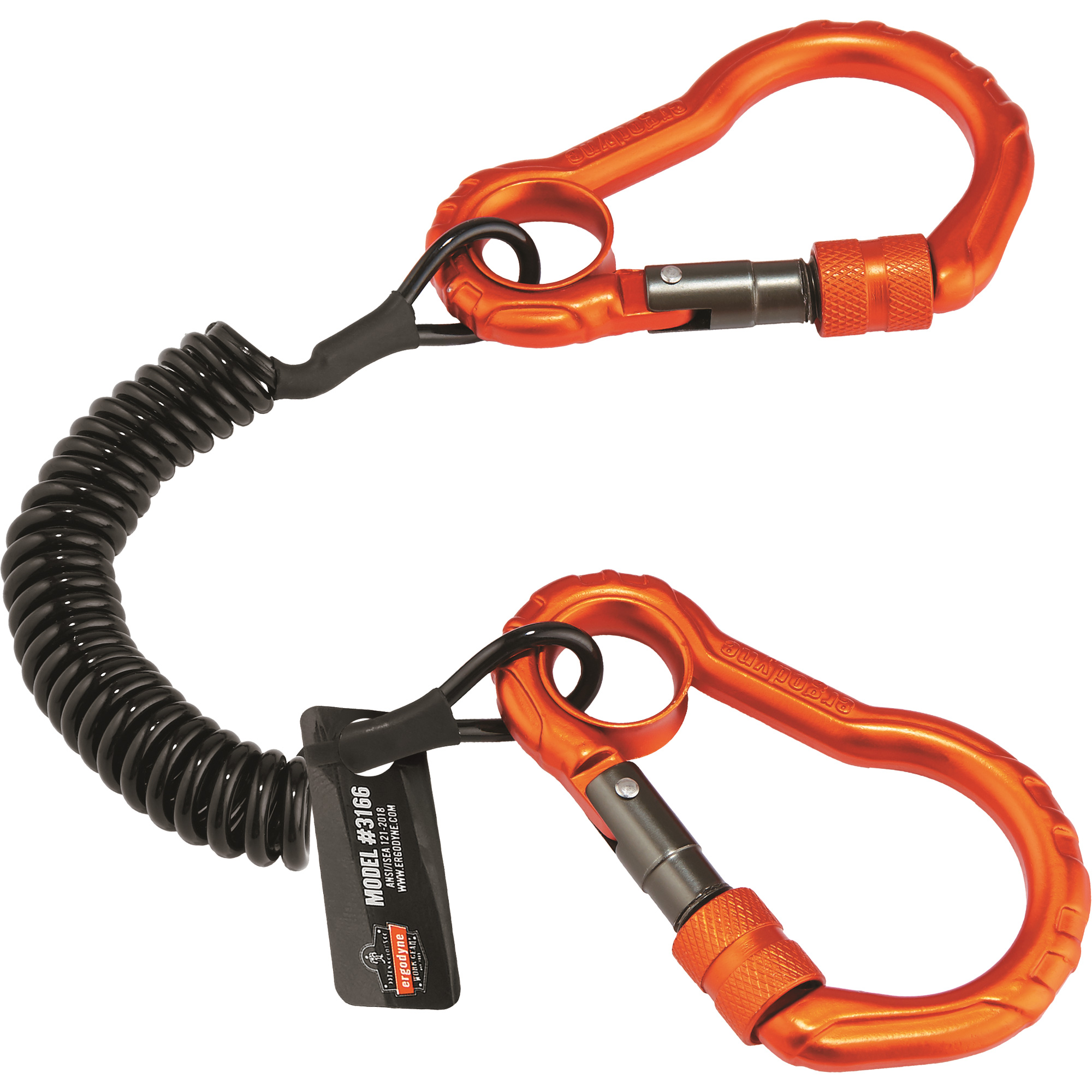 Longe porte-outils SquidsMD 3166, Spirale, Mousqueton double