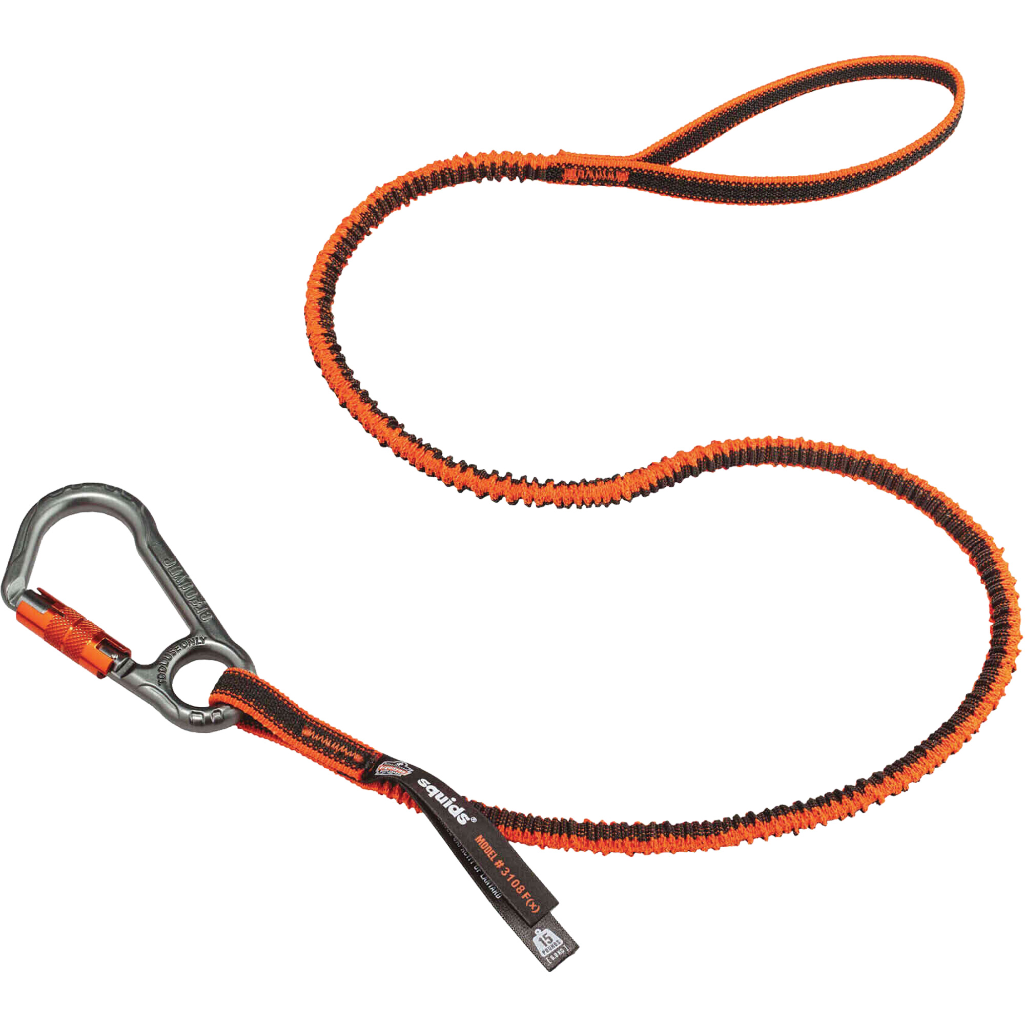 Longe porte-outils verrouillable SquidsMD 3108F(x), Tendeur, Mousqueton/boucle