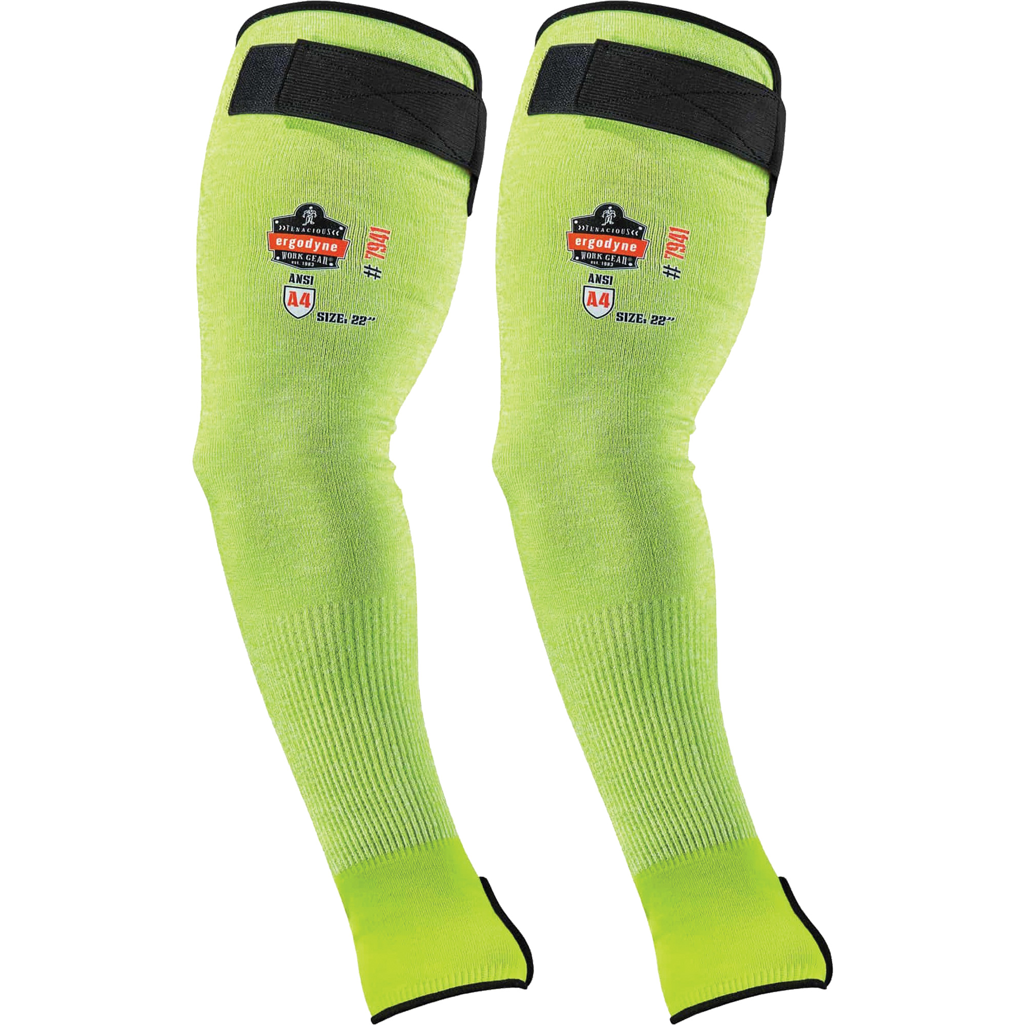 Manche de protection contre la coupe ProFlex 7941-PR, TenaLuxMC, 18", ASTM ANSI niveau A4/EN 388 niveau D, Lime haute visibilité