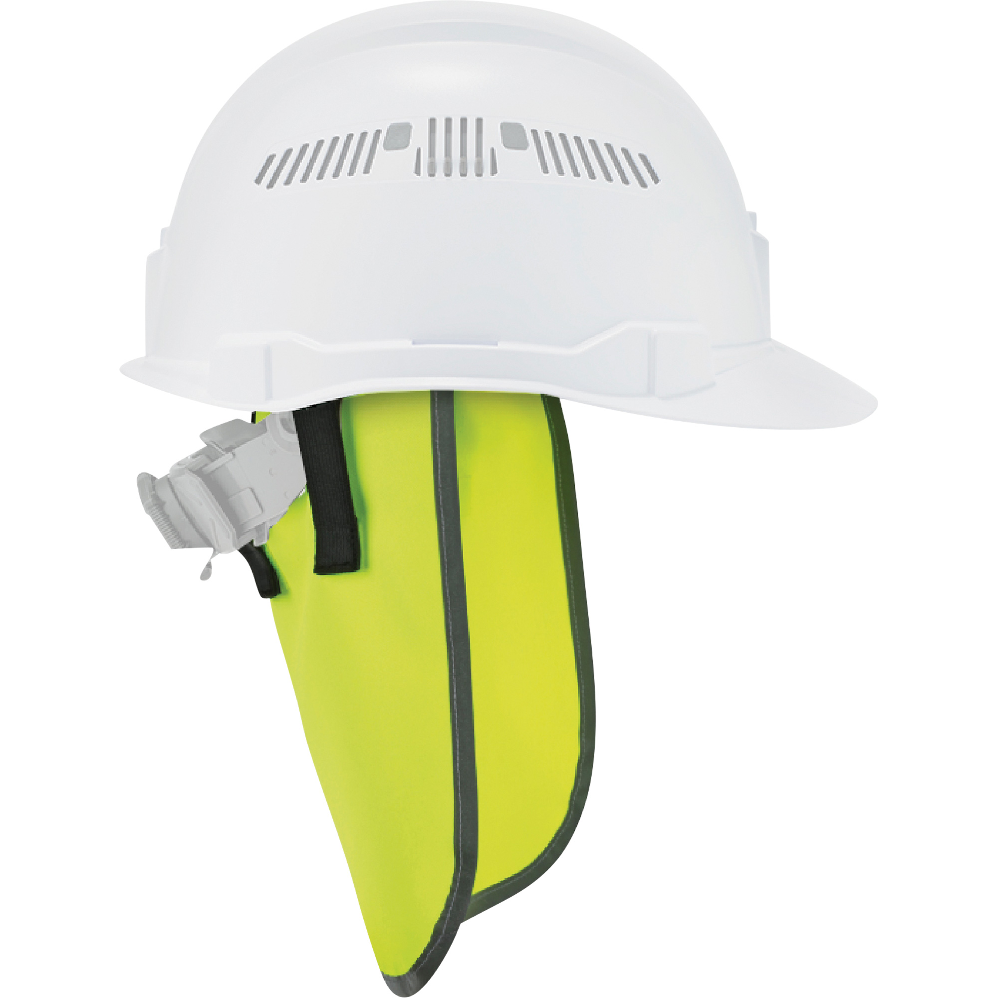 Pare-soleil de cou pour casque de protection GloWear 8006, Vert lime haute visibilité