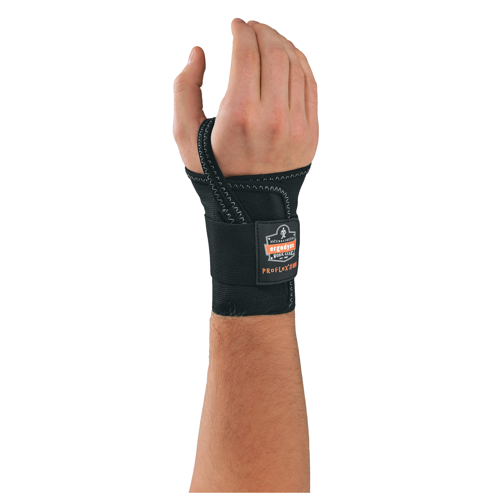 Protège-poignet à sangle simple 4000 ProflexMD - main droite, Élastique, Grand