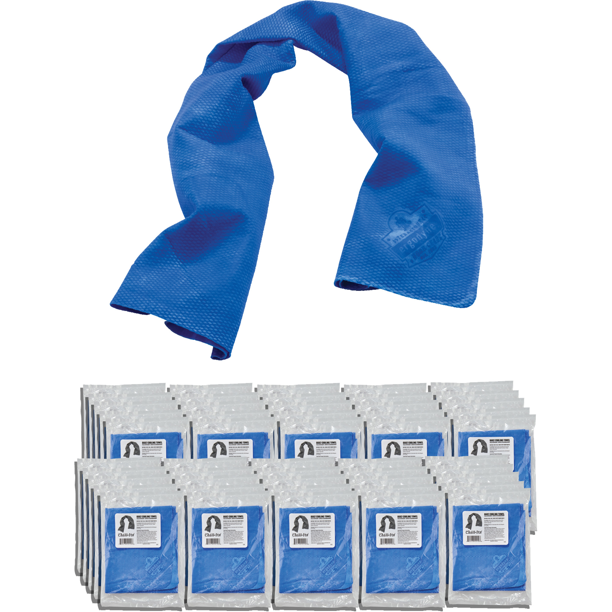 Serviette de refroidissement par évaporation Chill-Its 6602, Bleu