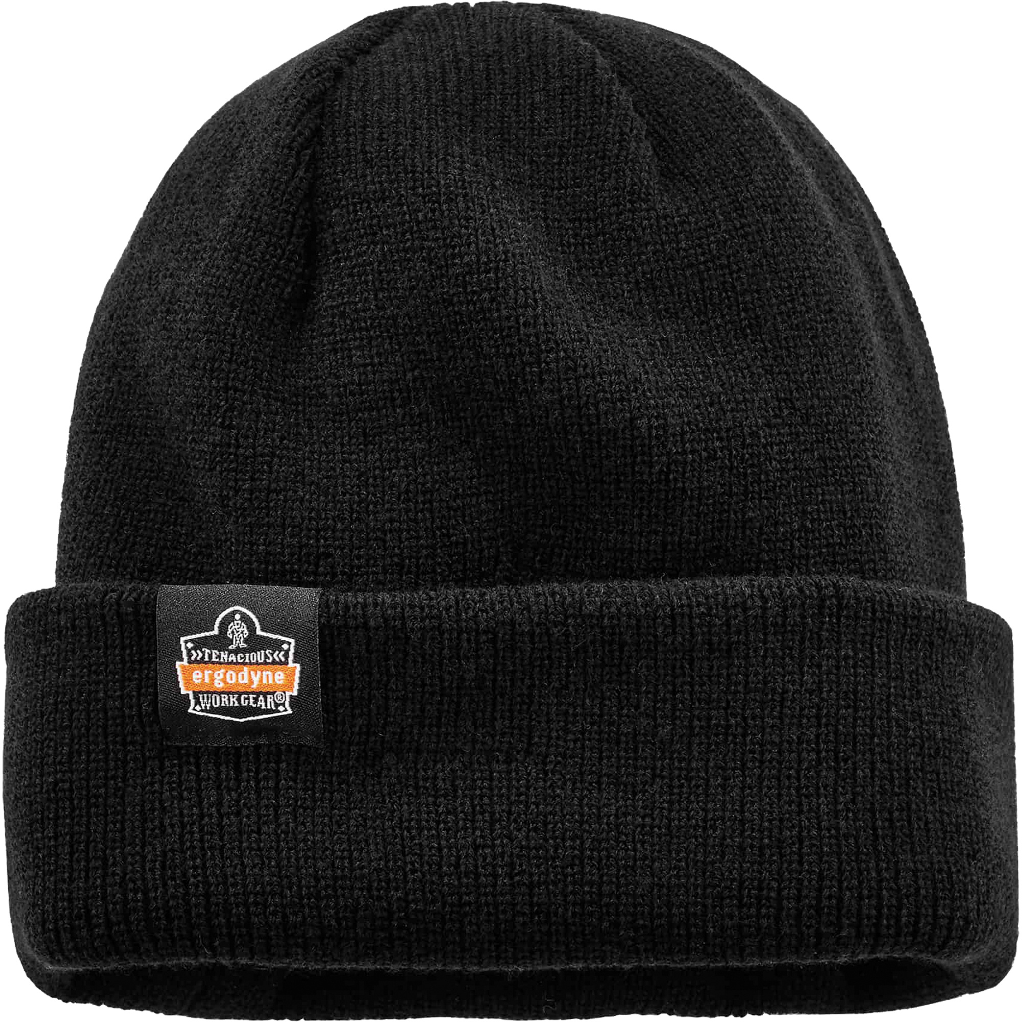 Tuque en tricot côtelé avec fermeture à glissière N-FernoMD, Taille unique, Noir