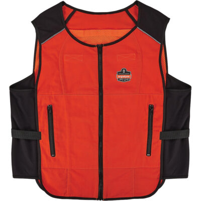 Veste de refroidissement à changement de phase légère Chill-Its 6255 (veste seulement), 2T-grand/3T-grand, Orange